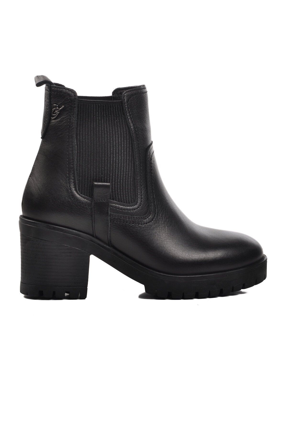 Ayakmod Siyah Hakiki Deri Kadın Bot