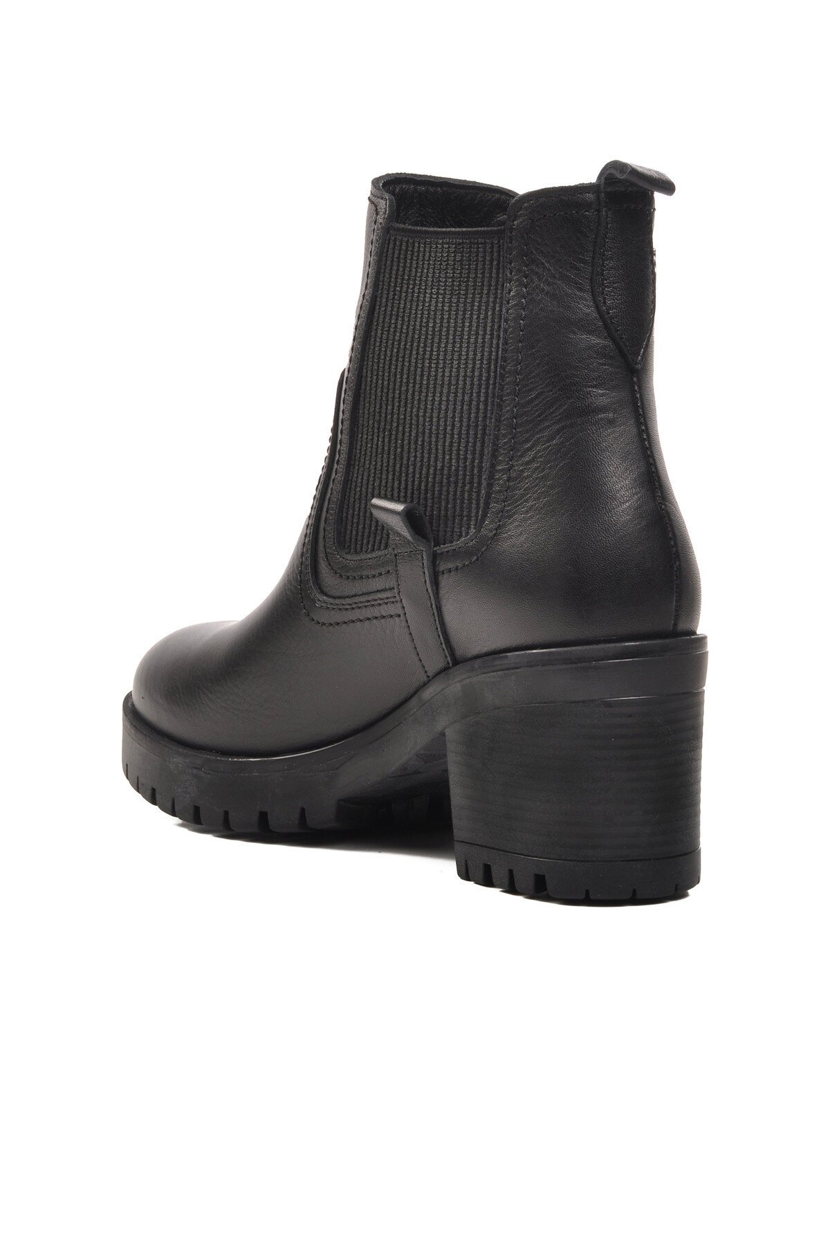 Ayakmod Siyah Hakiki Deri Kadın Bot