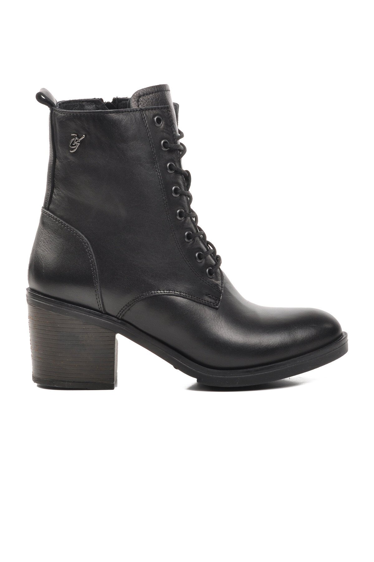 Ayakmod Siyah Hakiki Deri Kadın Bot