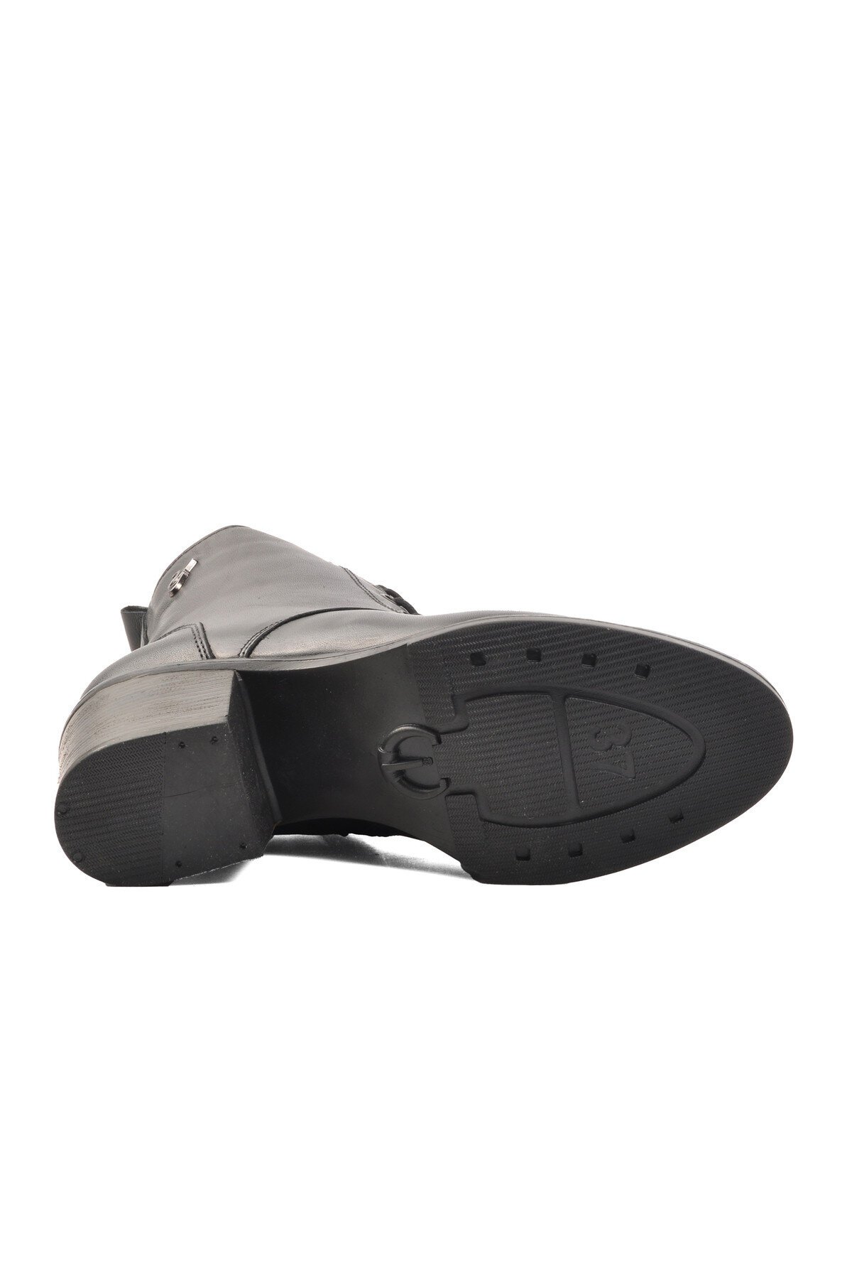 Ayakmod Siyah Hakiki Deri Kadın Bot