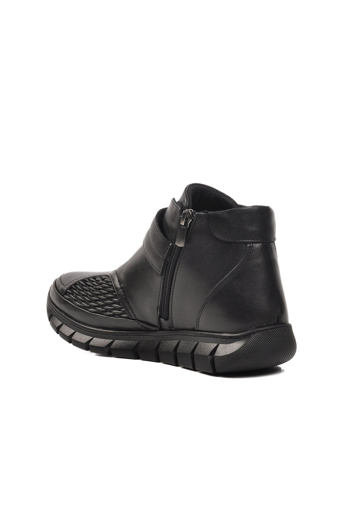 Ayakmod Siyah Hakiki Deri Kadın Bot