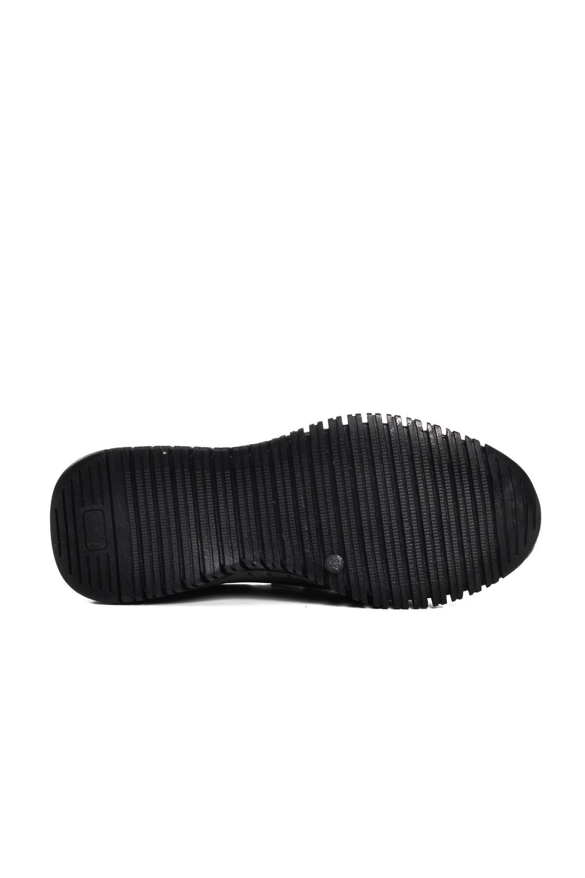 Ayakmod Siyah Hakiki Deri  Kadın Günlük Ayakkabı