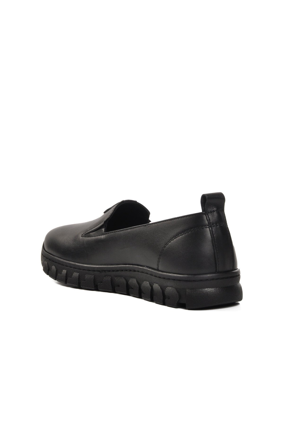 Ayakmod Siyah Hakiki Deri Kadın Günlük Ayakkabı