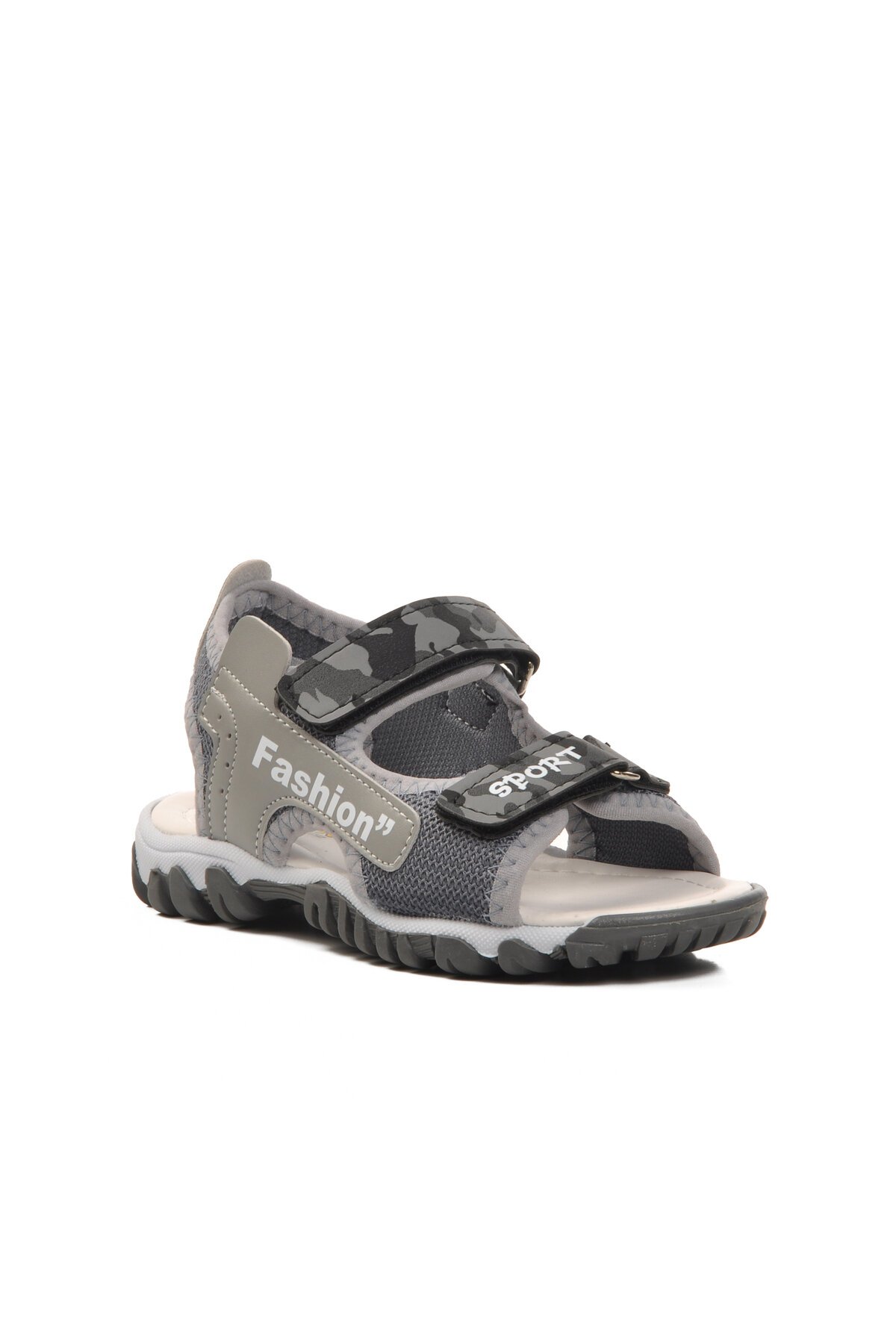 Ayakmod Gri Kamuflaj Erkek Çocuk Sandalet