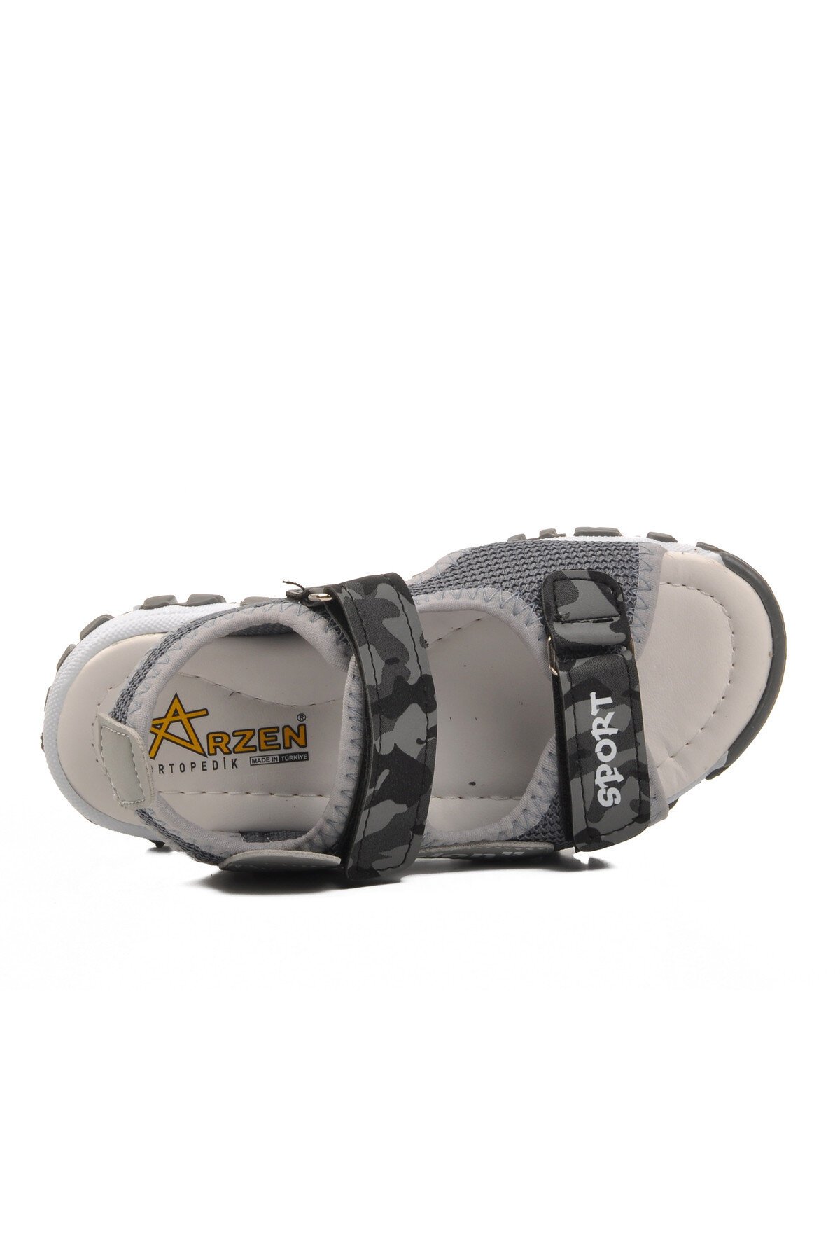 Ayakmod Gri Kamuflaj Erkek Çocuk Sandalet