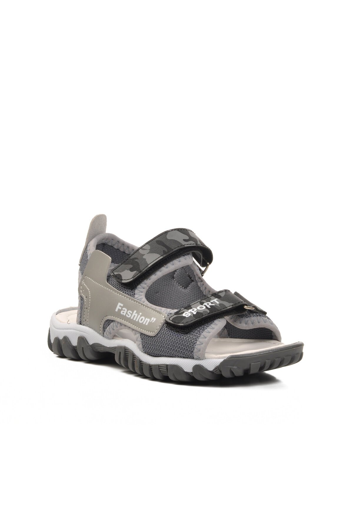Ayakmod Gri Kamuflaj Erkek Çocuk Sandalet