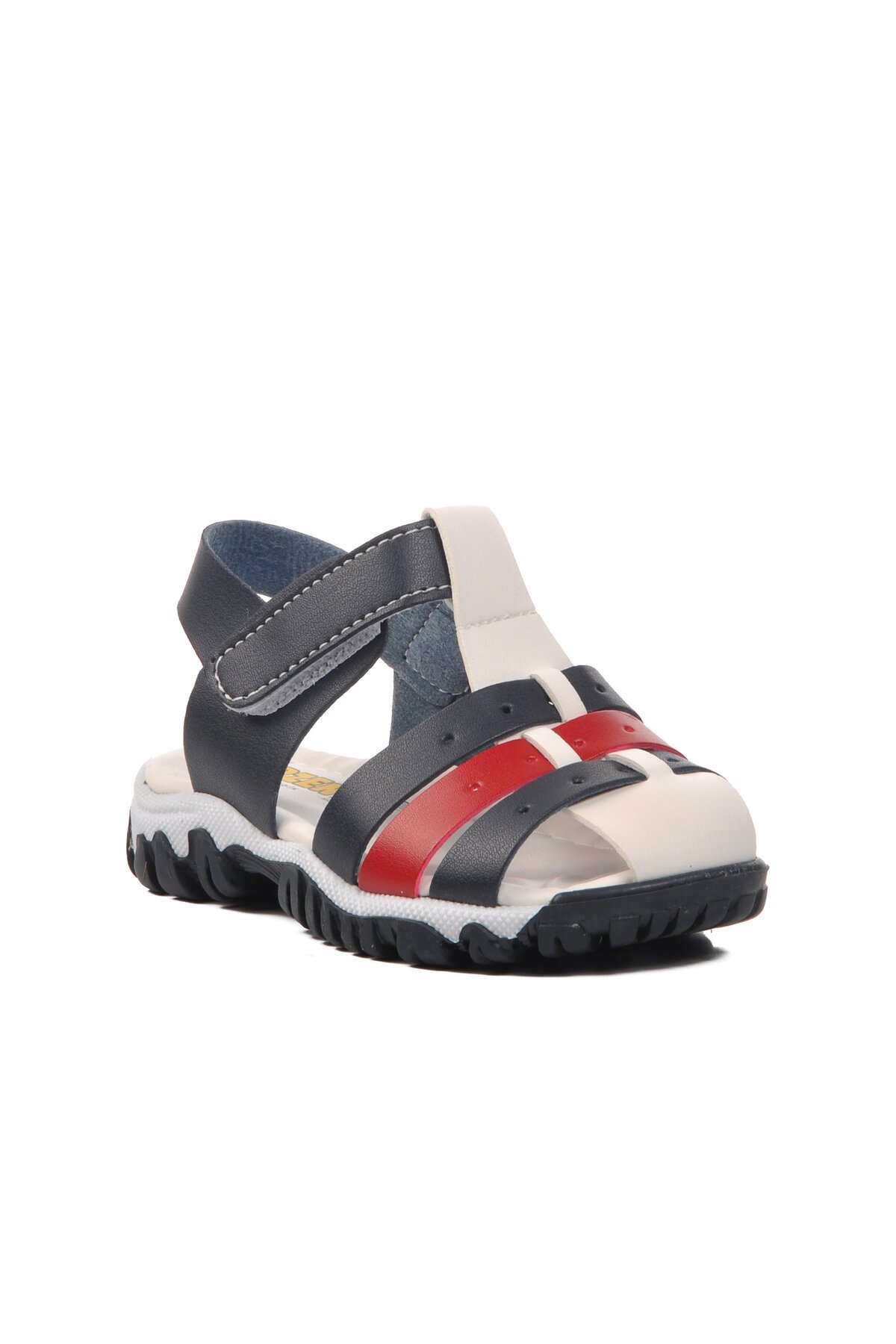 Ayakmod Lacivert-Beyaz-Kırmızı Bebek Sandalet
