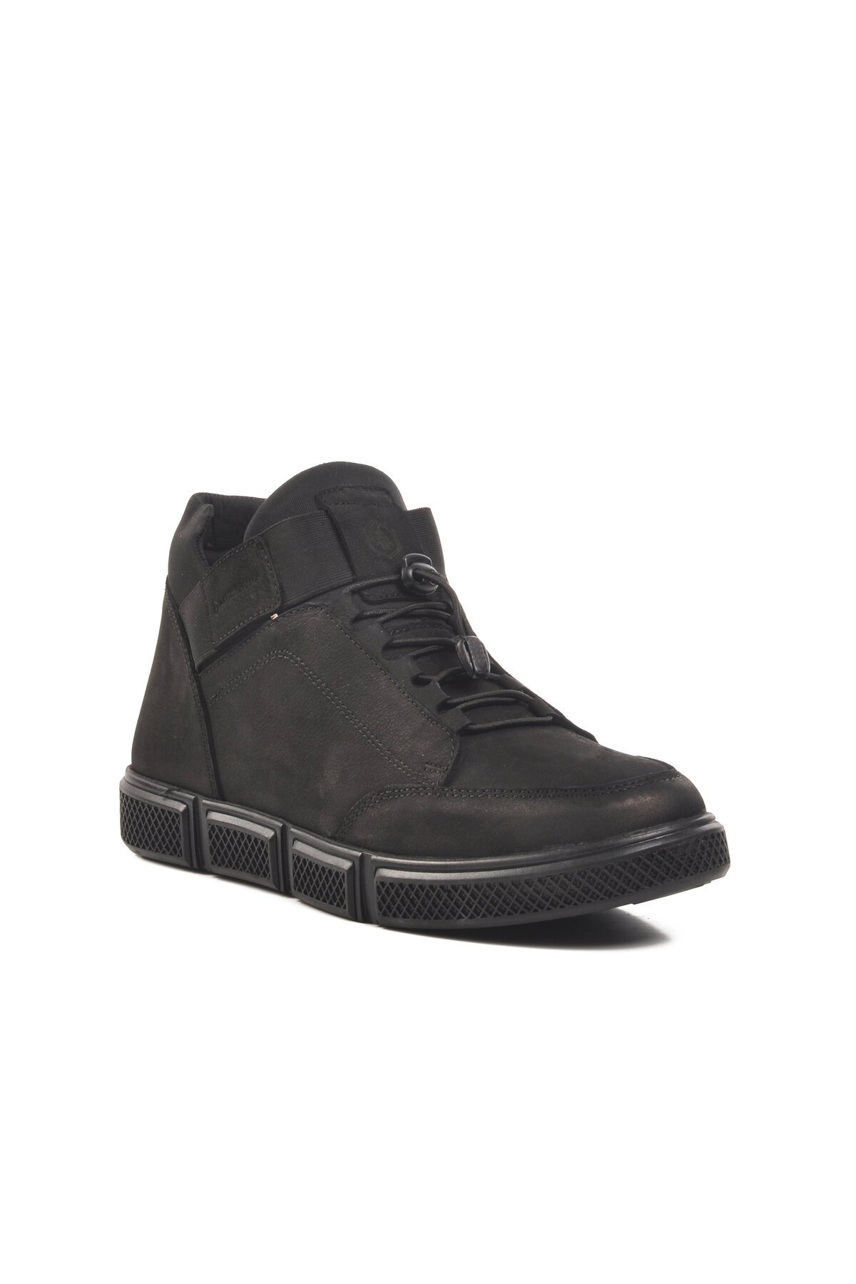 Hammer Jack Siyah Nubuk Haki Deri Erkek Günlük Ayakkabı