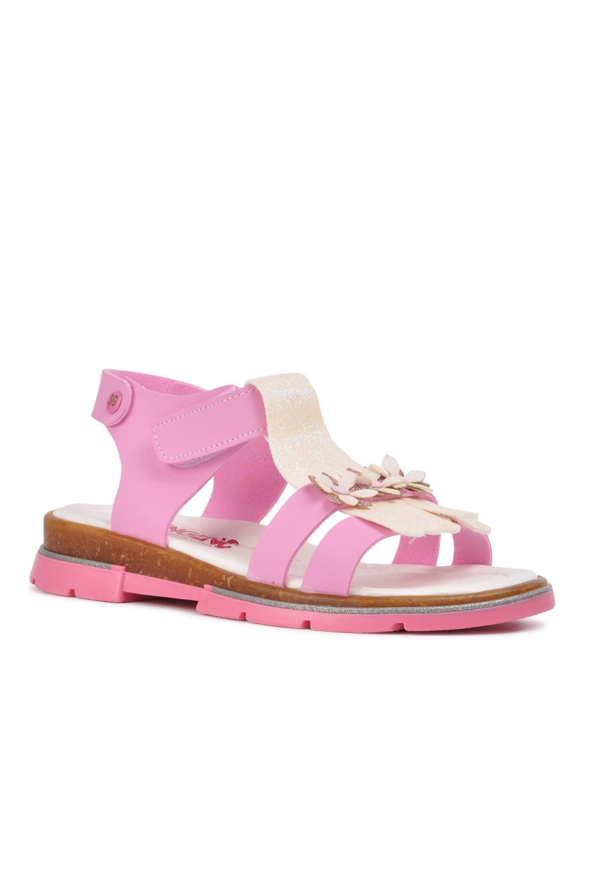 Ayakmod Pembe-Sedef Kız Çocuk Sandalet