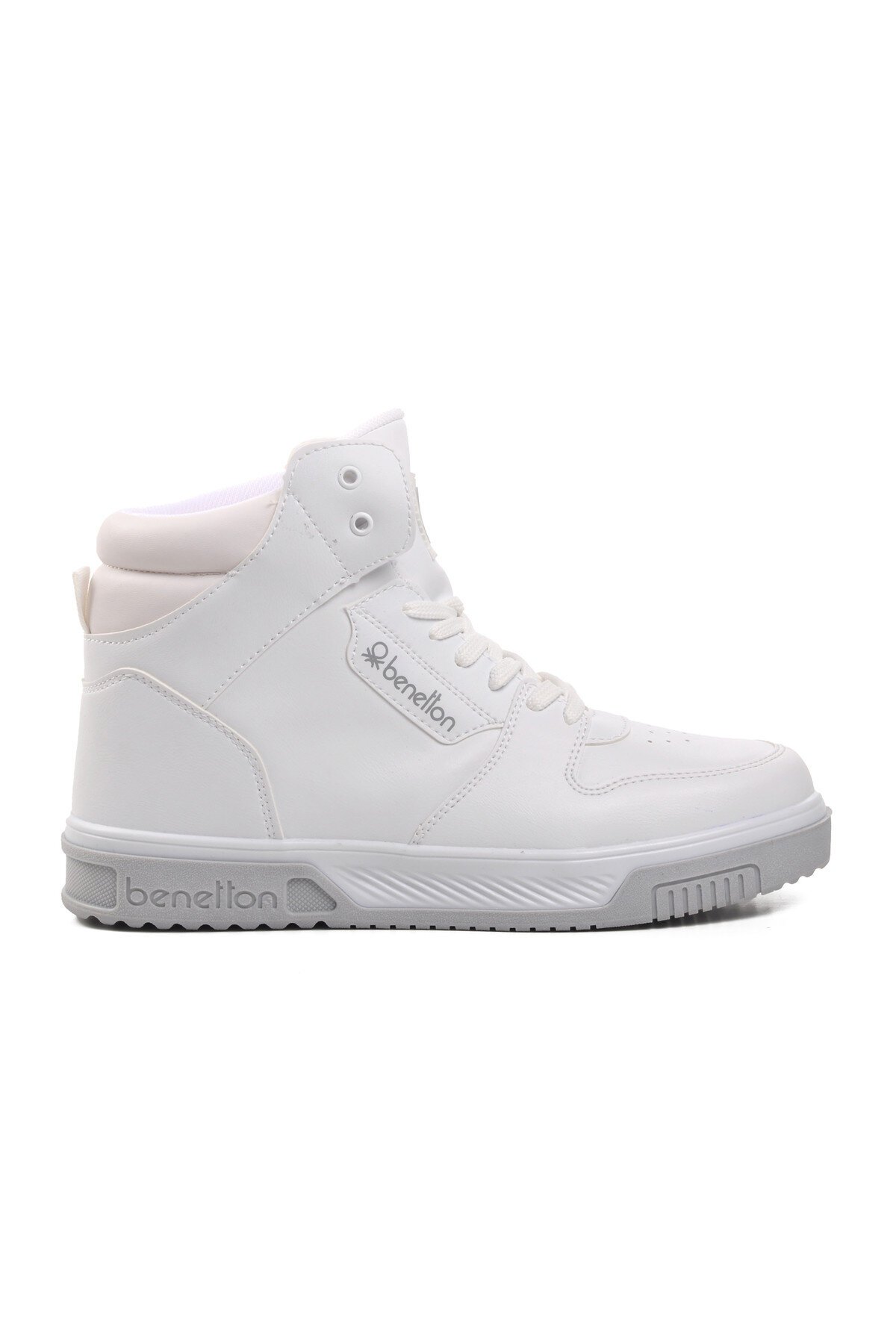 Benetton Beyaz Unisex Hi Sneaker