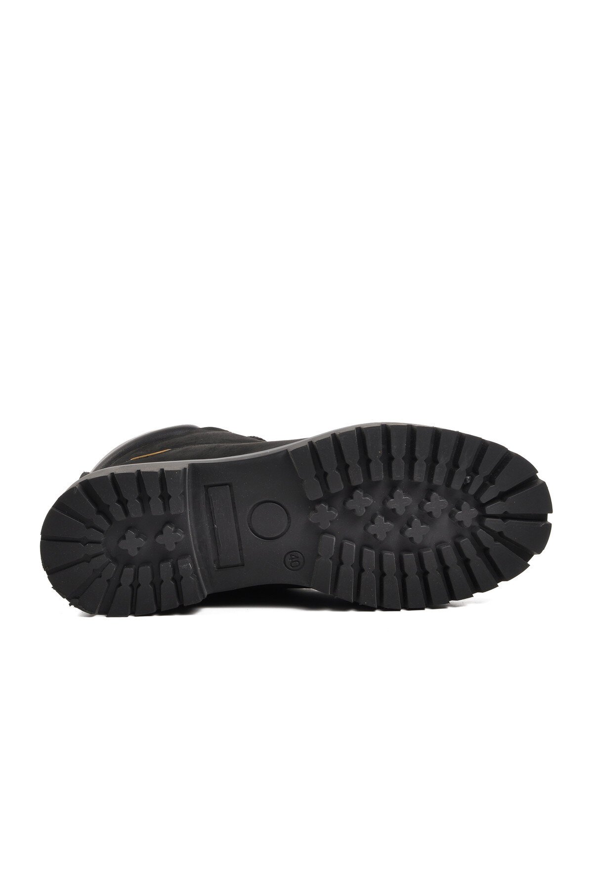 Bulldozer Siyah Nubuk Hakiki Deri Erkek Bot