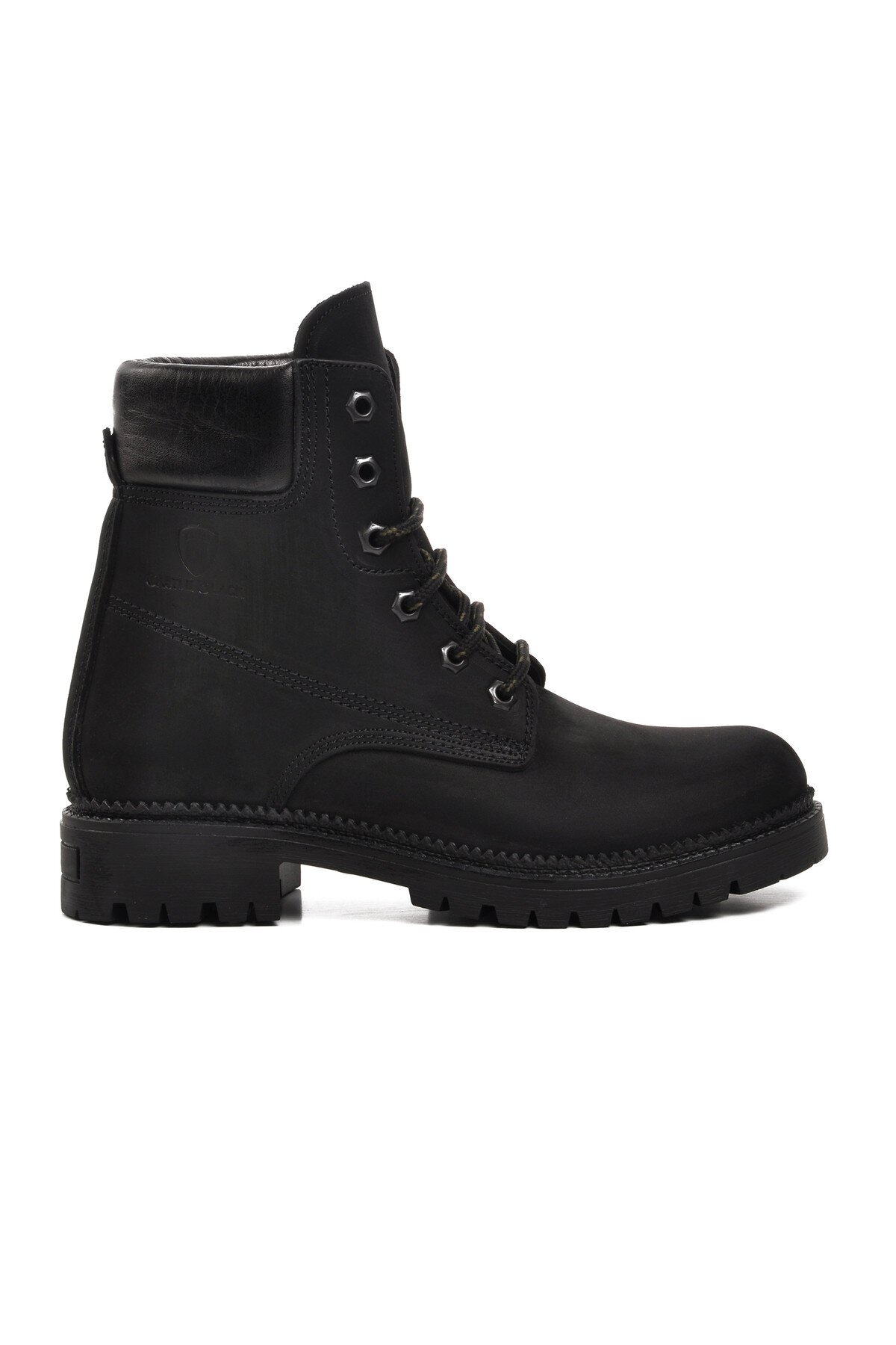 Ayakmod Siyah Nubuk Hakiki Deri Unisex Bot