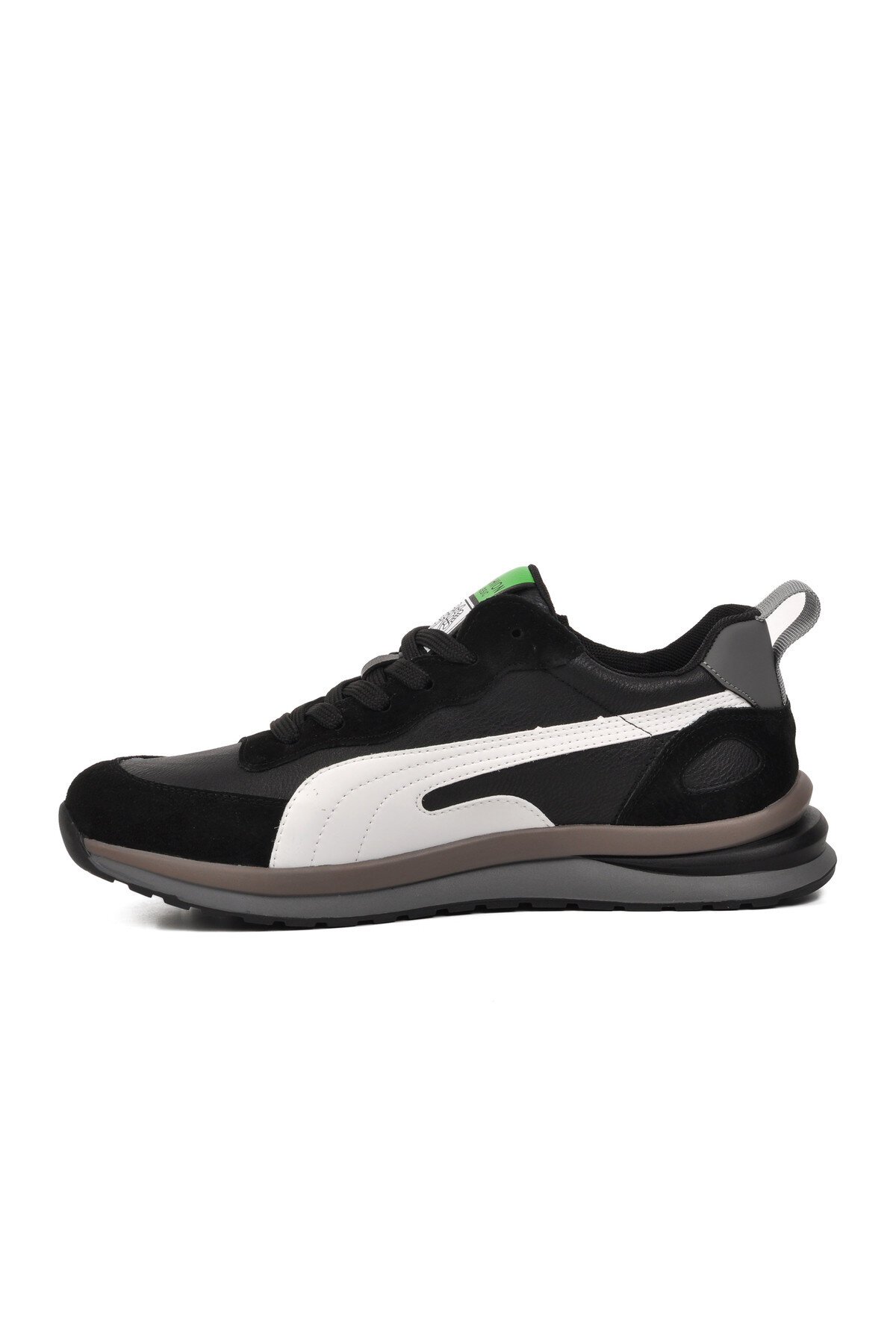 Geniş Kalıp Siyah Erkek Sneaker