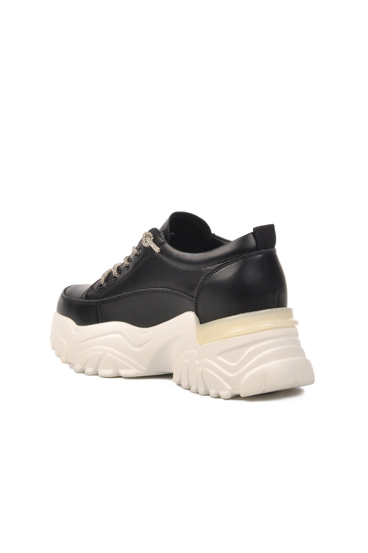 Kalın Topuk Siyah Kadın Spor Ayakkabı