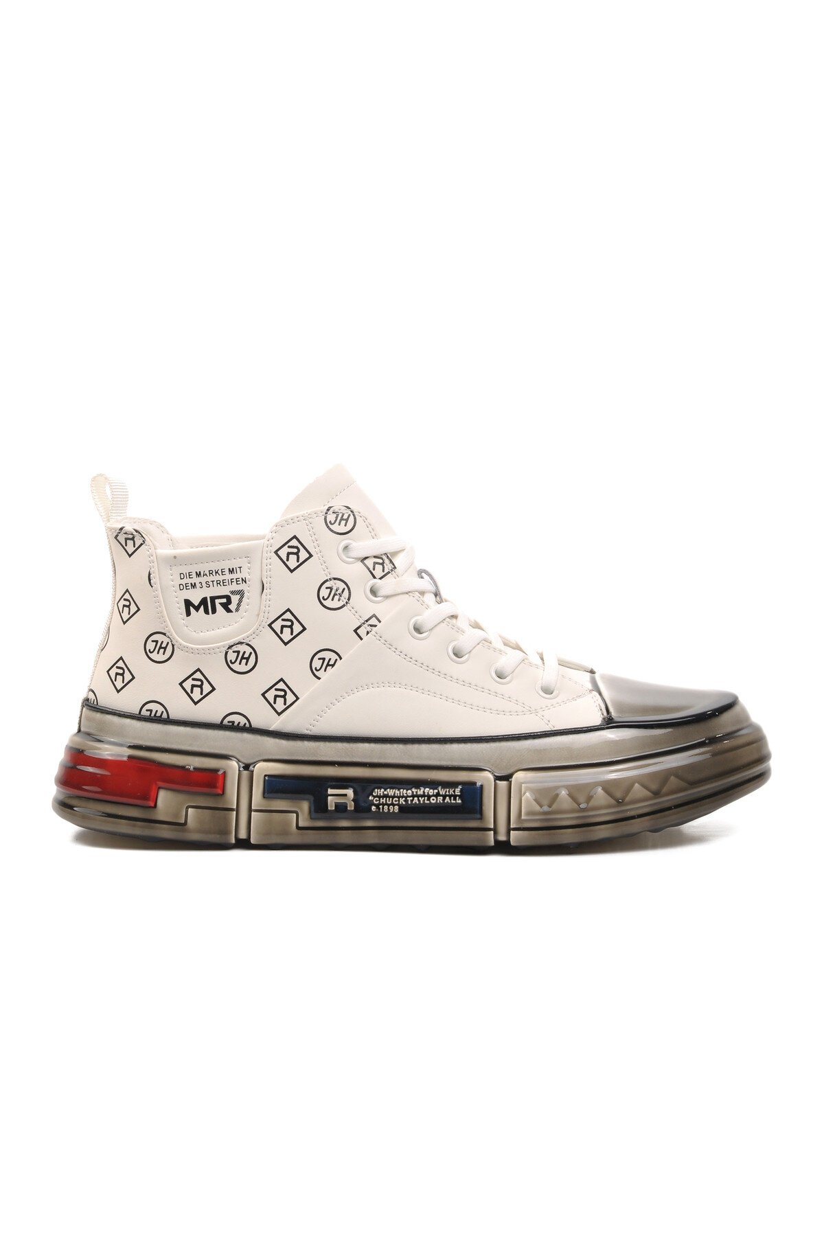 Ayakmod Beyaz Erkek Hi Sneaker