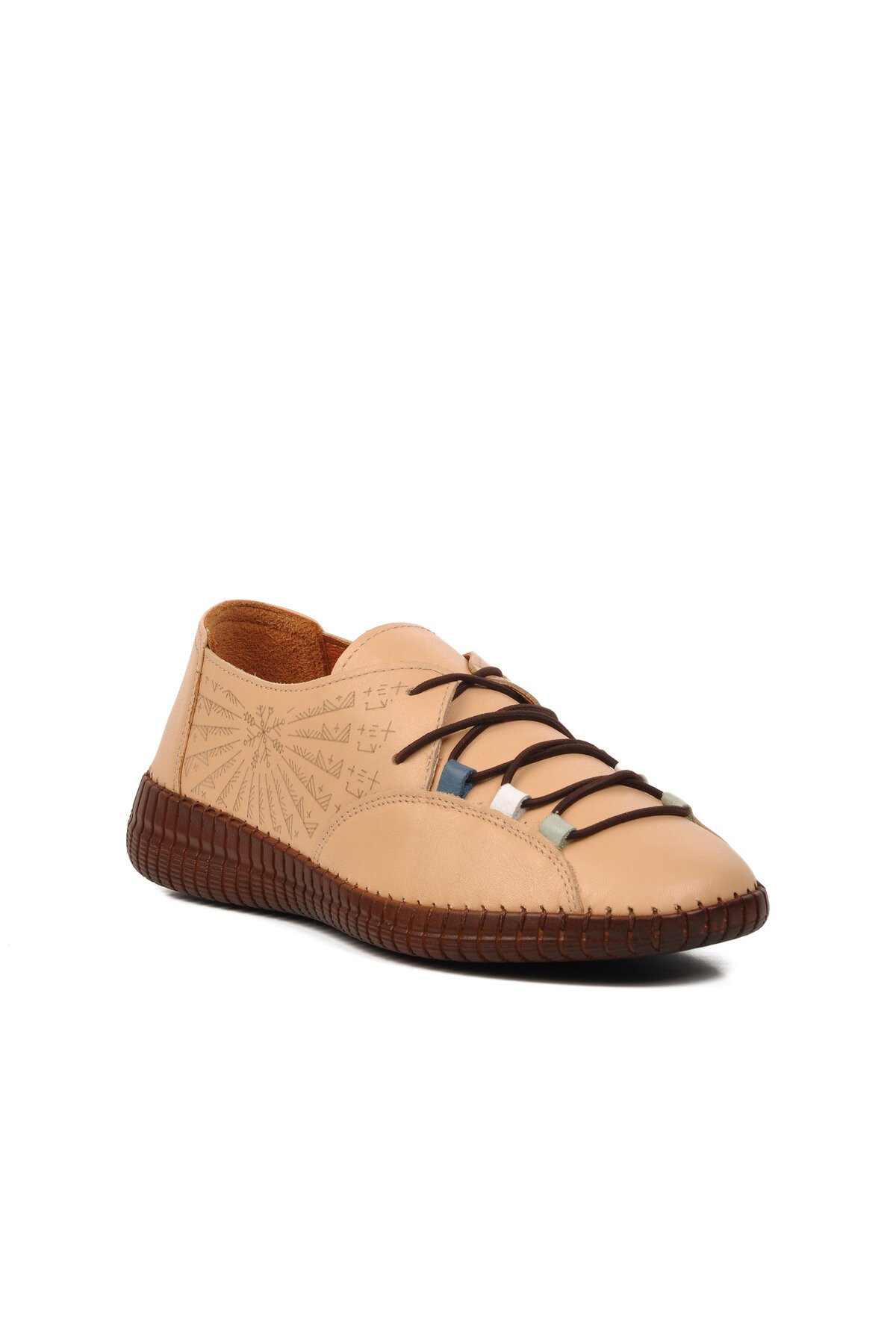 Venüs Bej  Hakiki Deri Kadın Günlük Ayakkabı