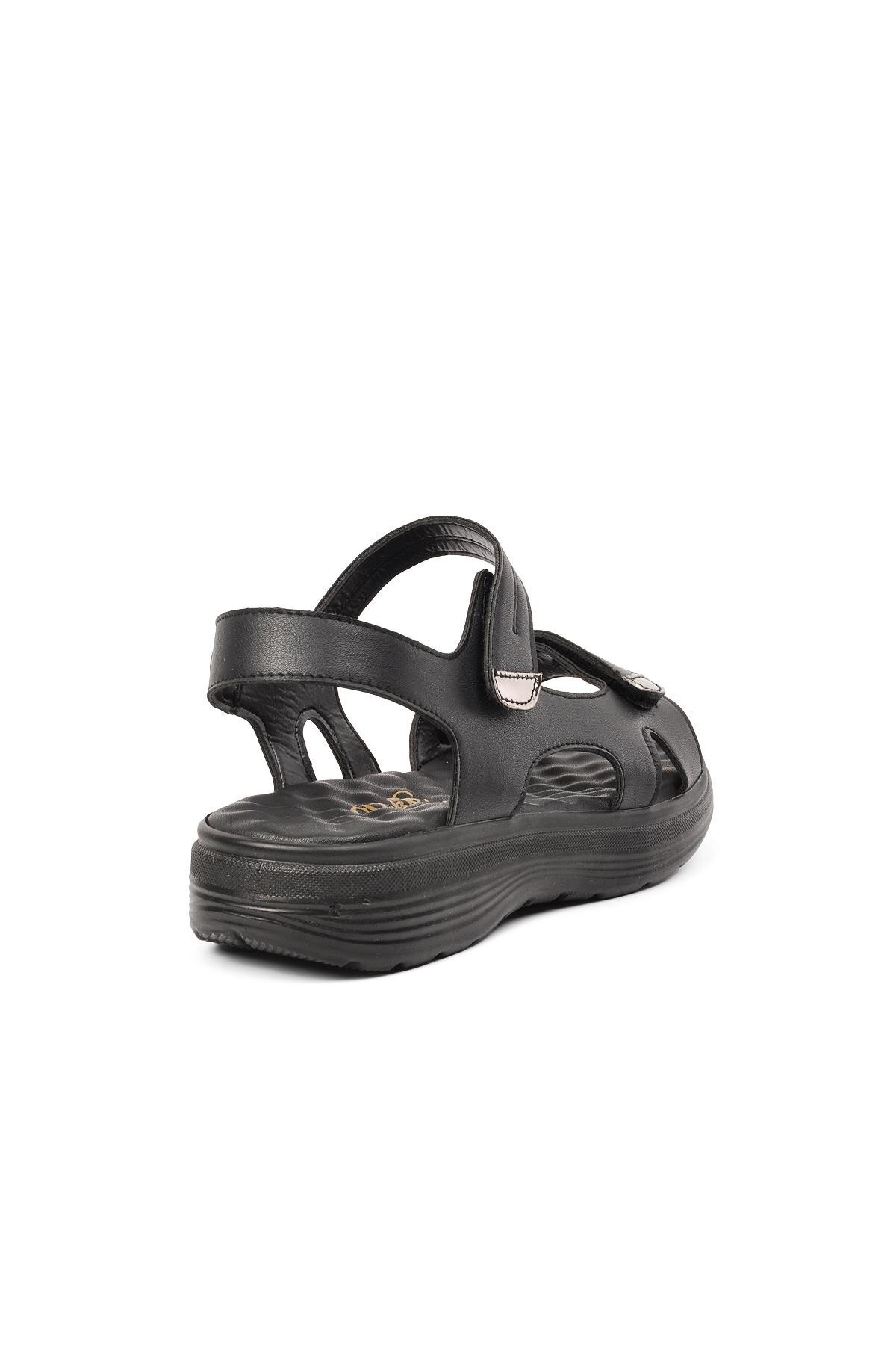 Ayakmod Siyah Kadın Sandalet