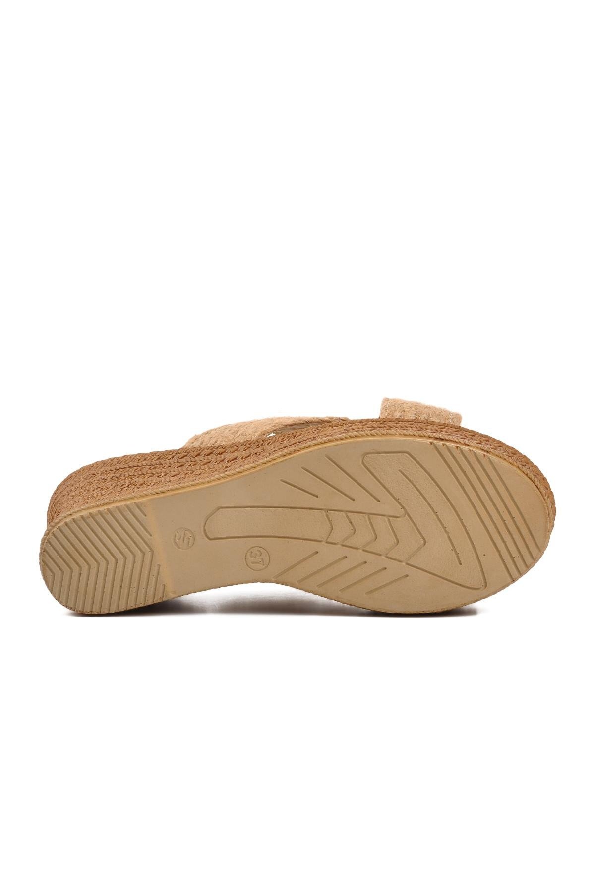 Ayakmod Bej Kadın Terlik