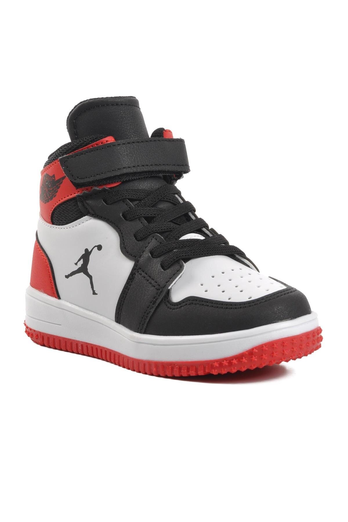 Walkway Siyah-Kırmızı Çocuk Hi Sneaker