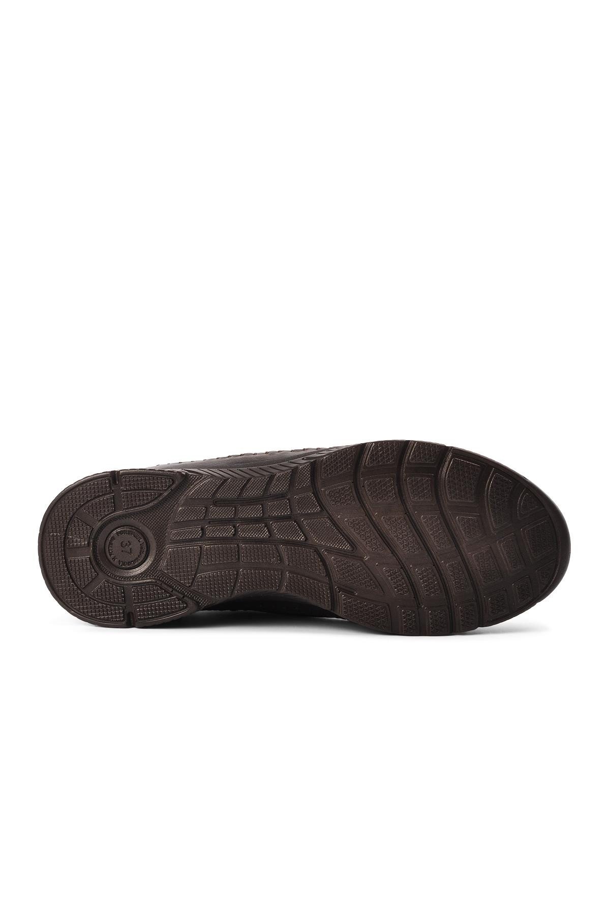 Ayakmod Kahve Hakiki Deri Kadın Günlük Ayakkabı