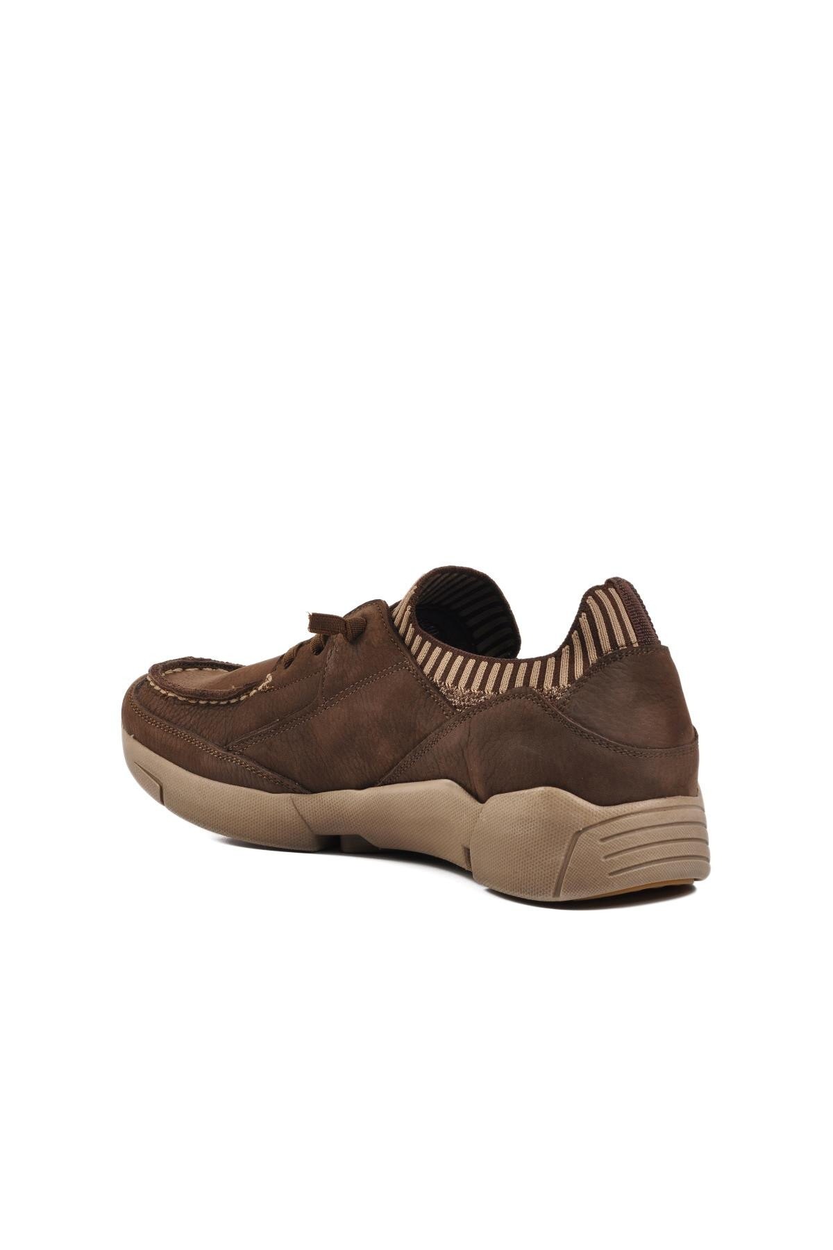 Ayakmod Kahve Nubuk  Hakiki Deri Erkek Günlük Ayakkabı
