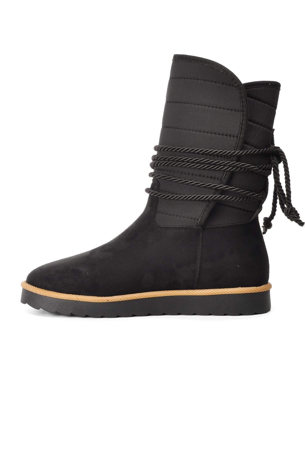 Ayakmod Siyah Süet Kadın Bot