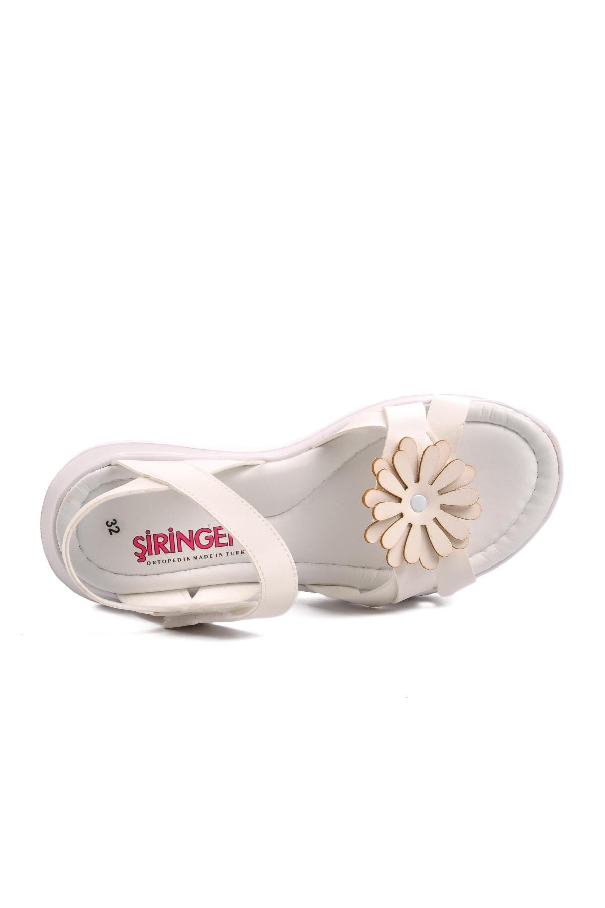 Ayakmod Beyaz Kız Çocuk Sandalet