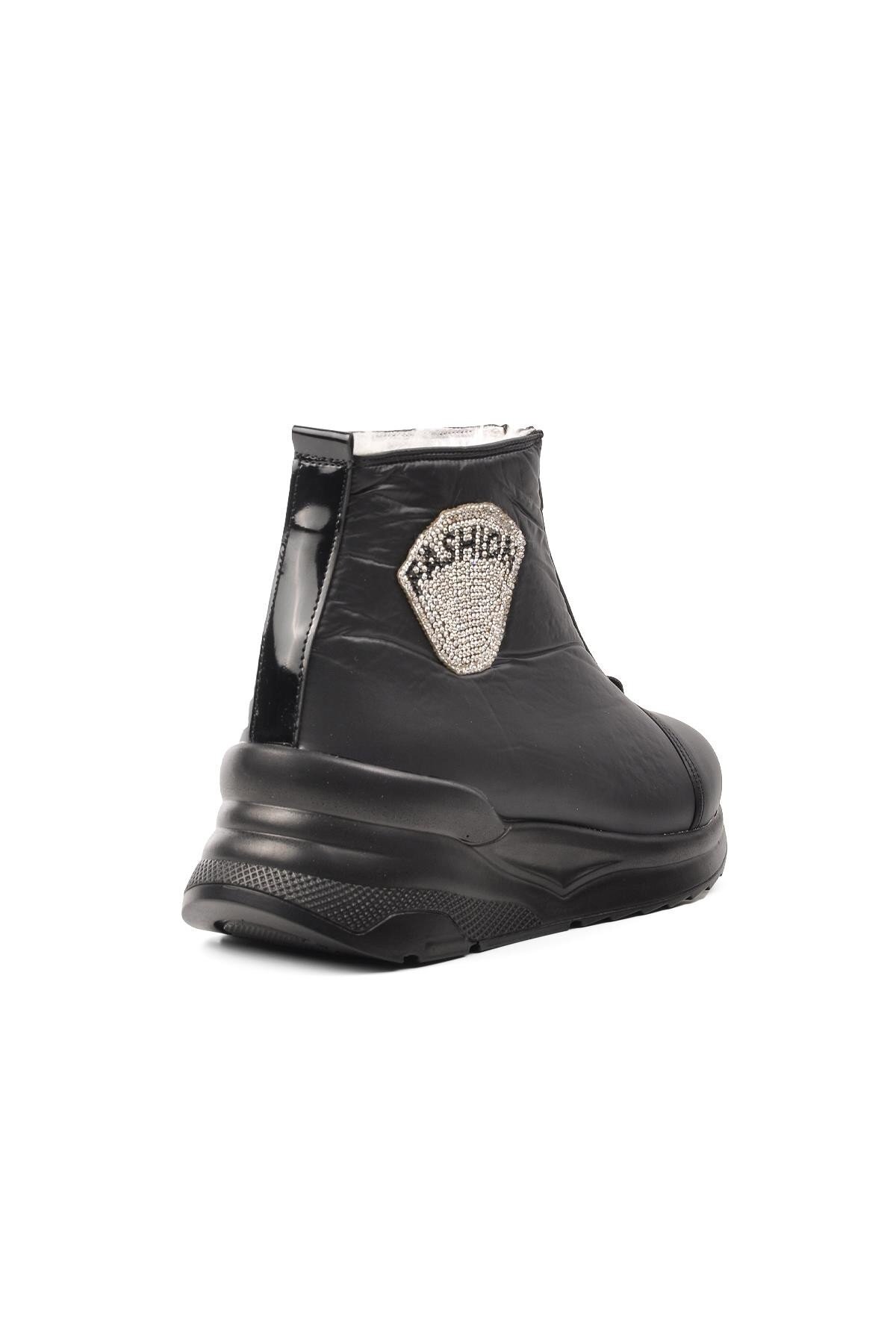 Ayakmod Siyah Kadın Kar Botu