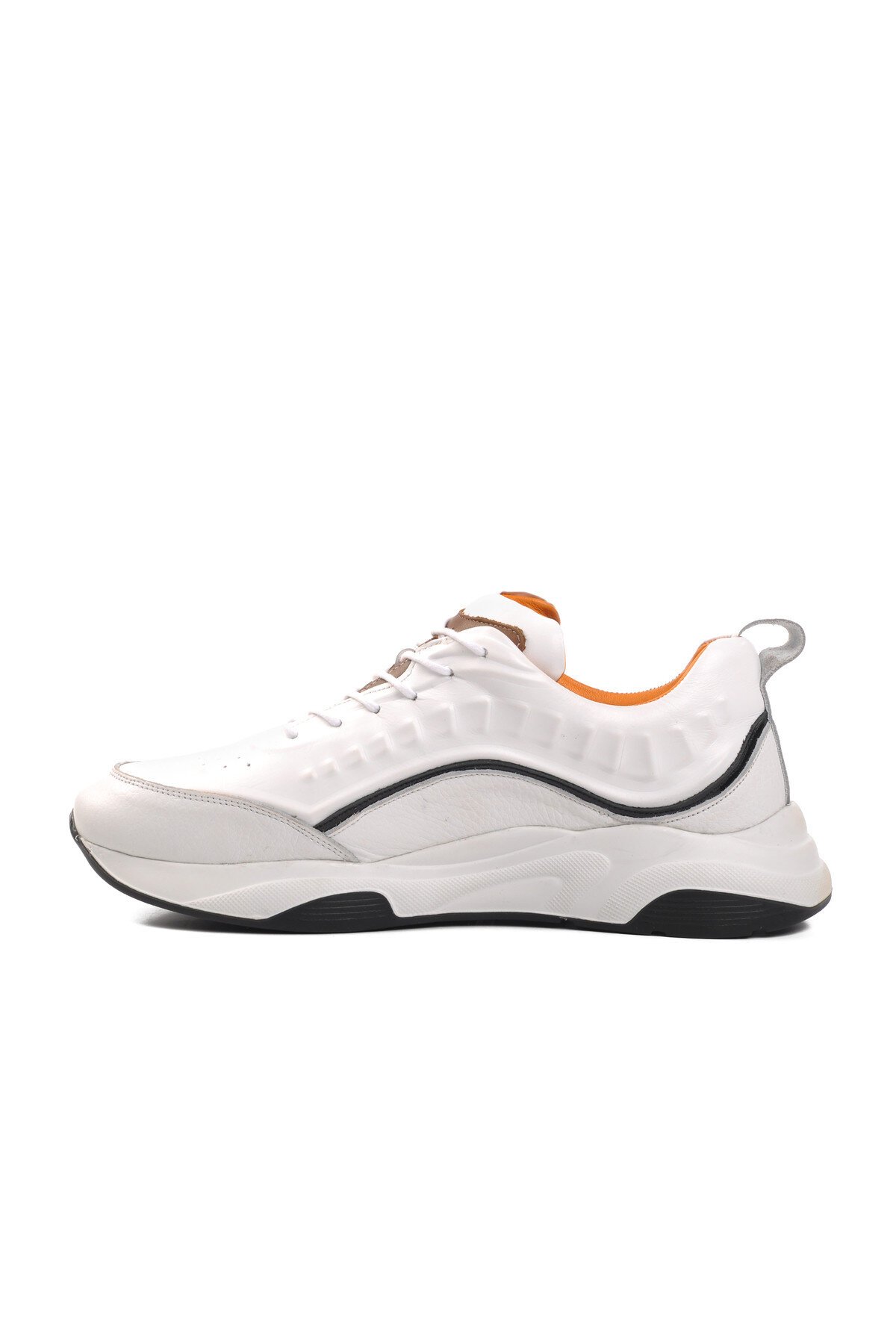 Ayakmod Beyaz Hakiki Deri Erkek Klasik Ayakkabı