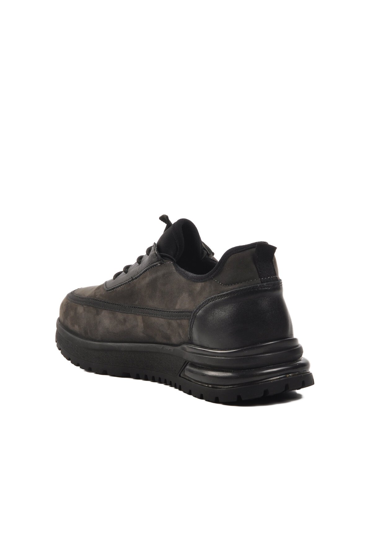 Ayakmod Gri Nubuk Hakiki Deri Erkek Günlük Ayakkabı