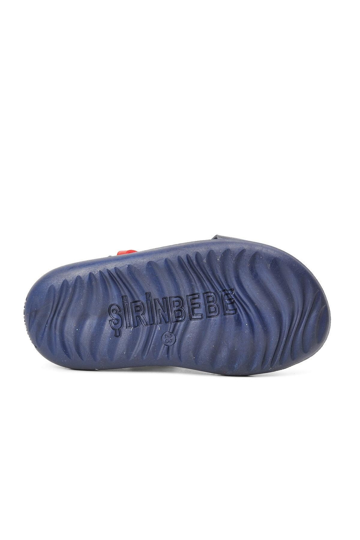 Lacivert-Kırmızı-Beyaz Erkek Çocuk Sandalet