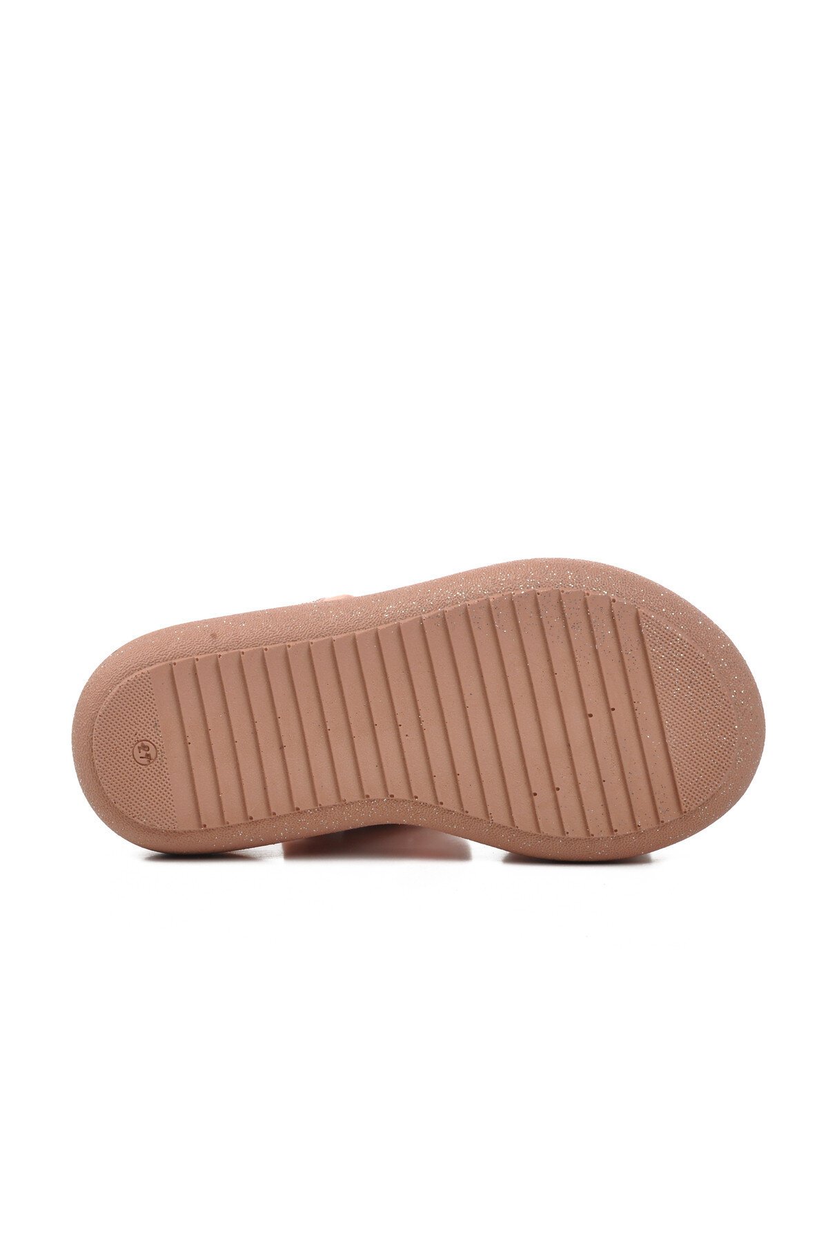 Ayakmod Pudra Simli Ortopedik Tabanlı Kız Çocuk Sandalet