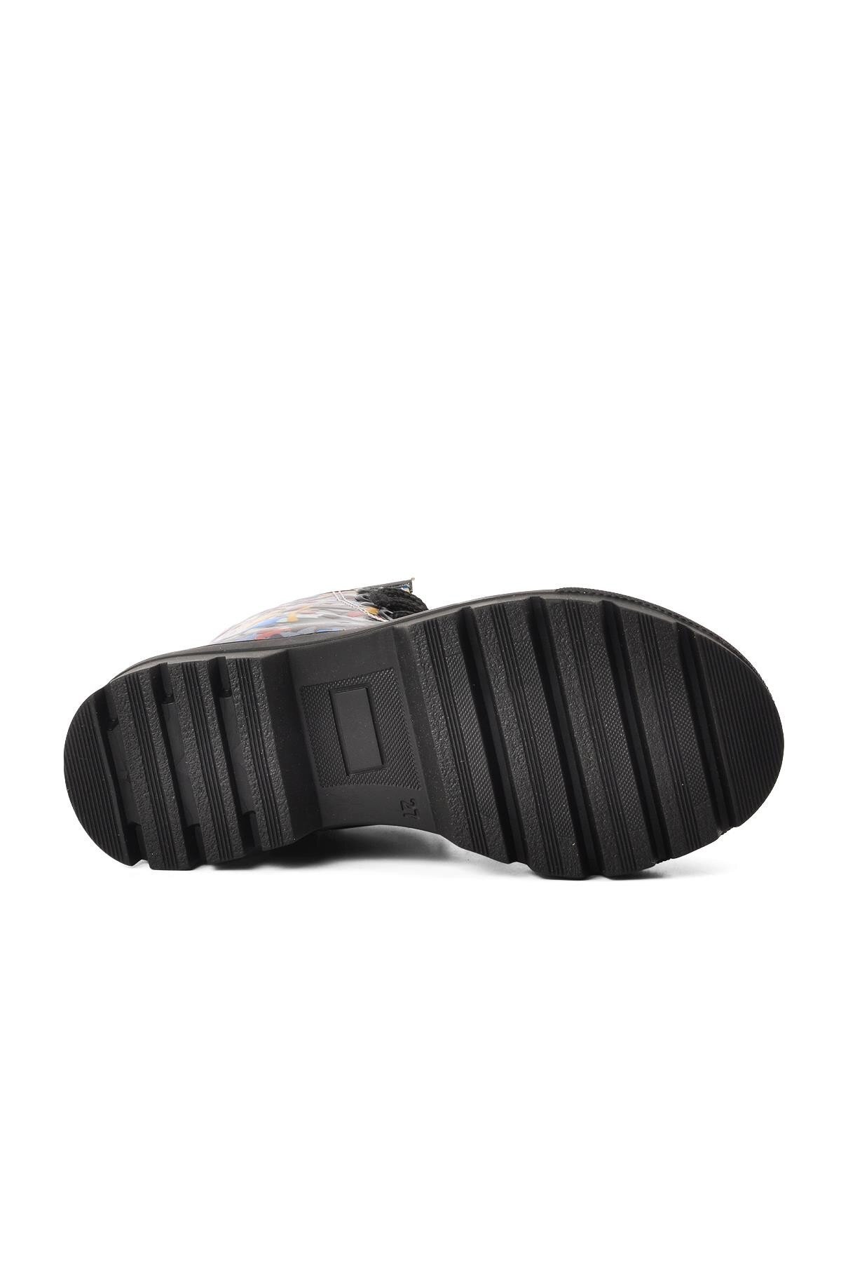 Ayakmod Siyah Rugan Çocuk Bot