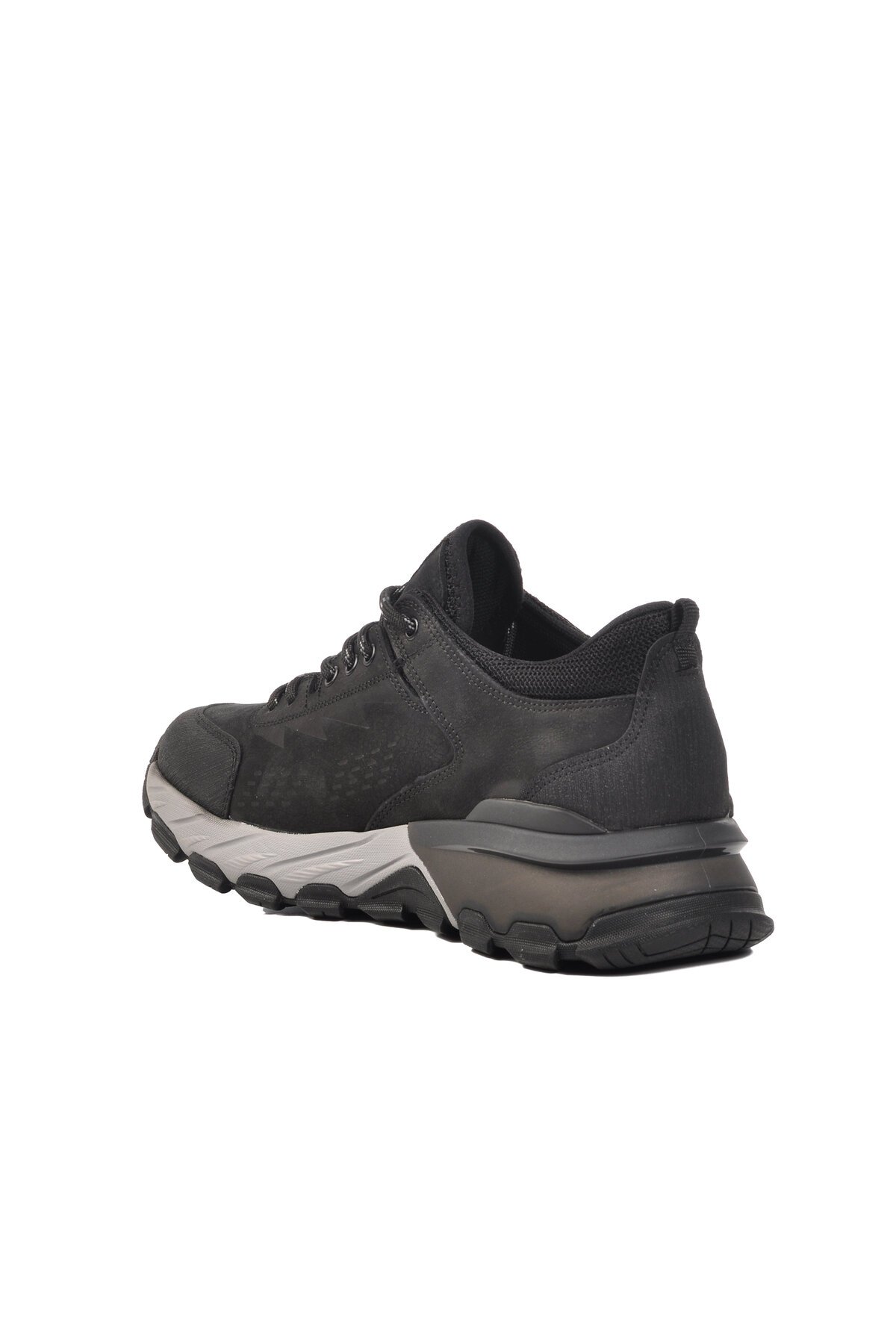 Hakiki Deri Siyah Nubuk Erkek Outdoor Ayakkabı