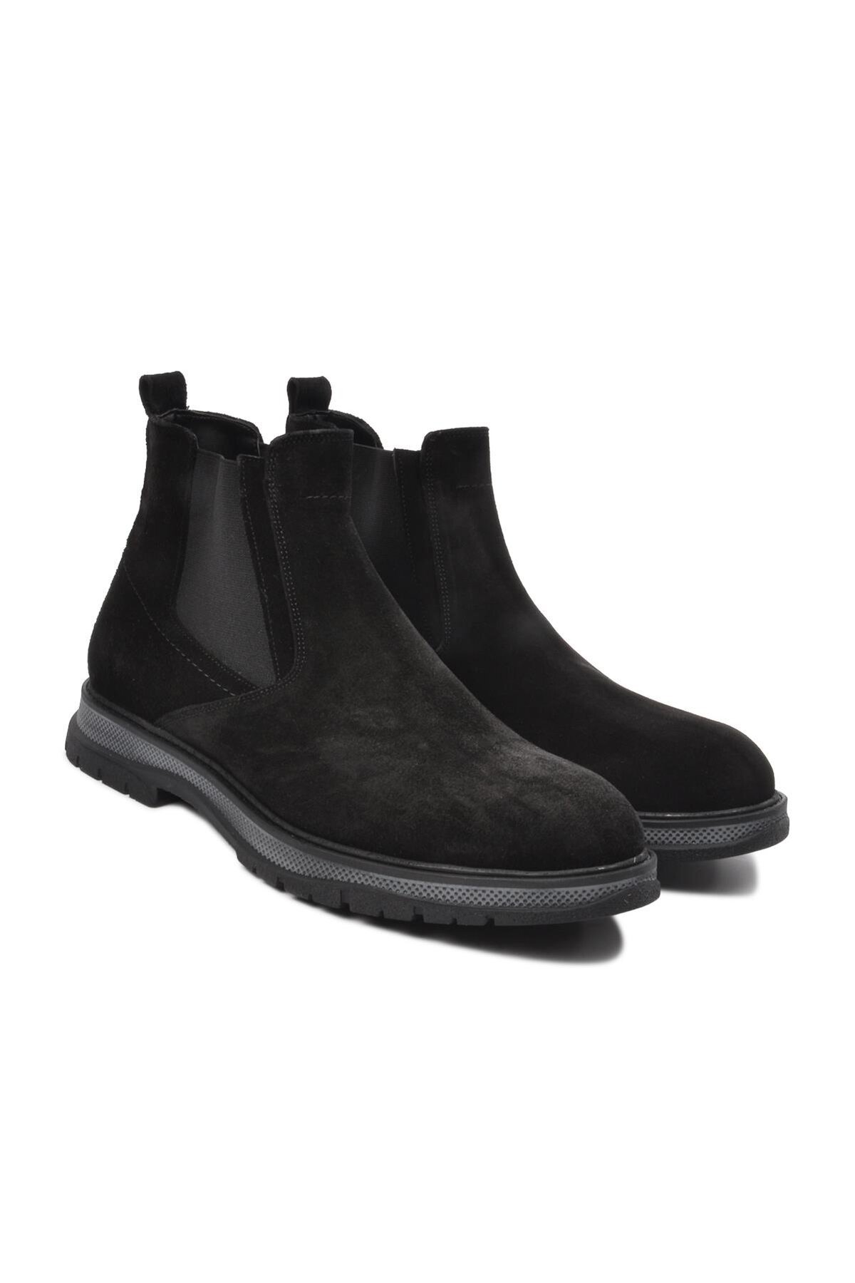 Ayakmod Hakiki Deri Siyah Nubuk Hakiki Deri Erkek Klasik Ayakkabı