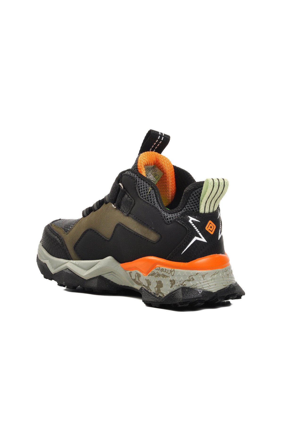 Walkway Siyah-Turuncu Çocuk Spor Ayakkabı