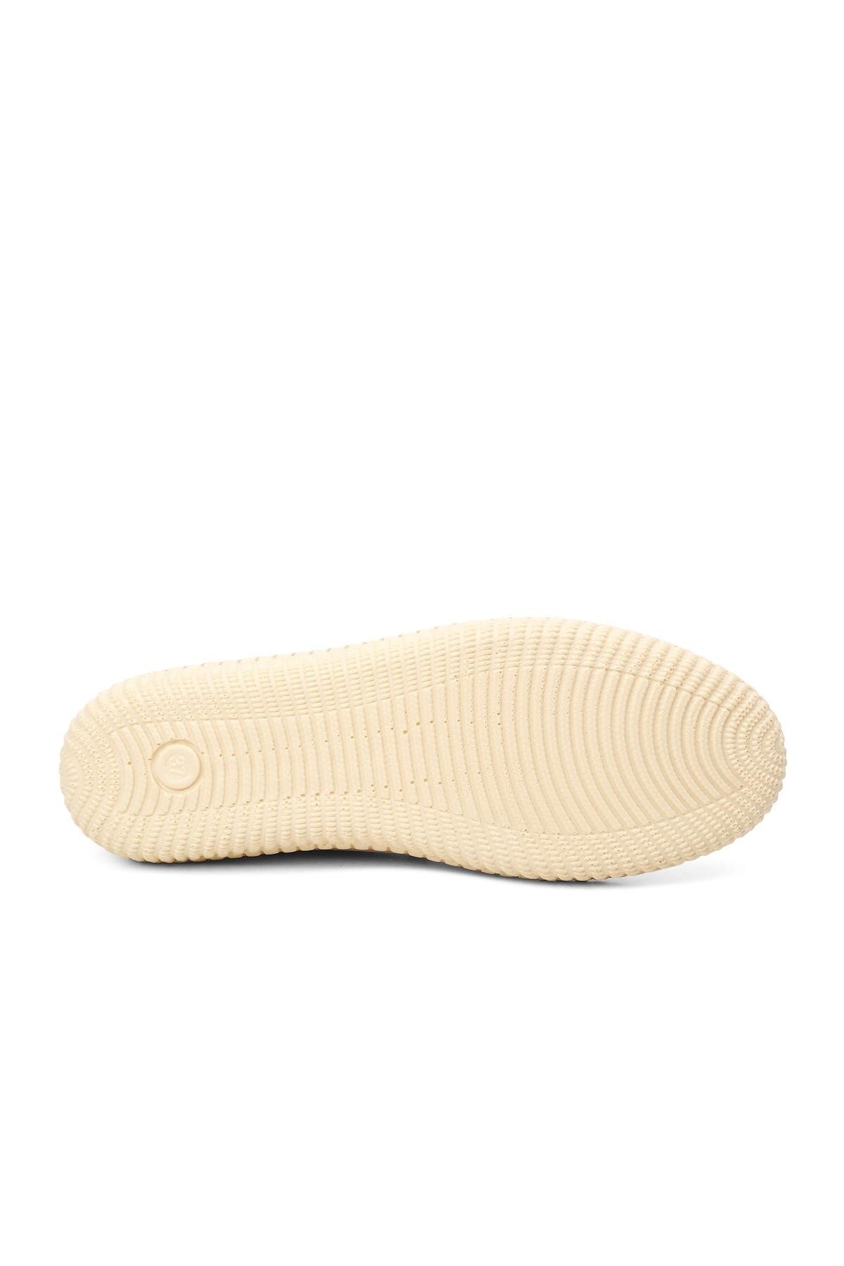 Bej Hakiki Deri Kadın Günlük Ayakkabı