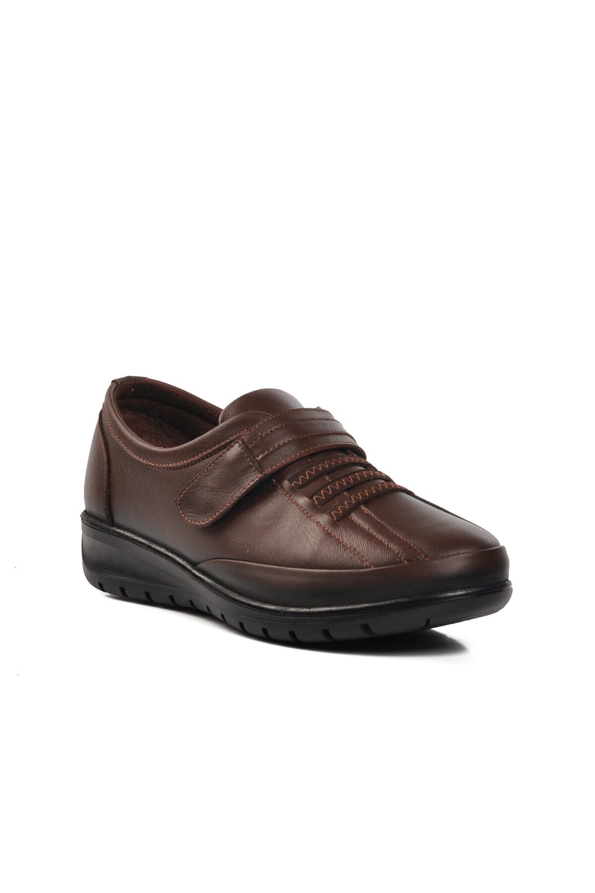 Ayakmod Kahve Hakiki Deri Kadın Günlük Ayakkabı