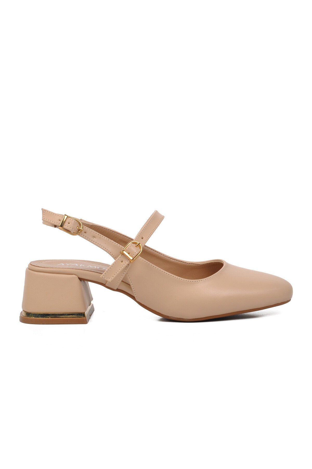 Ayakmod Nude Kadın Topuklu Ayakkabı