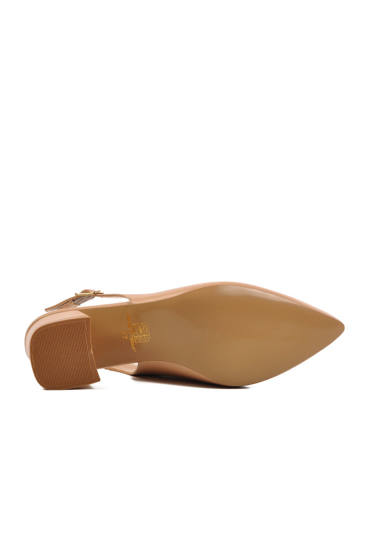 Ayakmod Nude Kadın Topuklu Abiye Ayakkabı