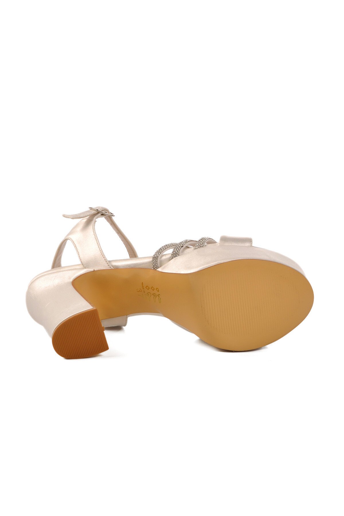 Ayakmod Sedef Saten Kadın Topuklu Ayakkabı