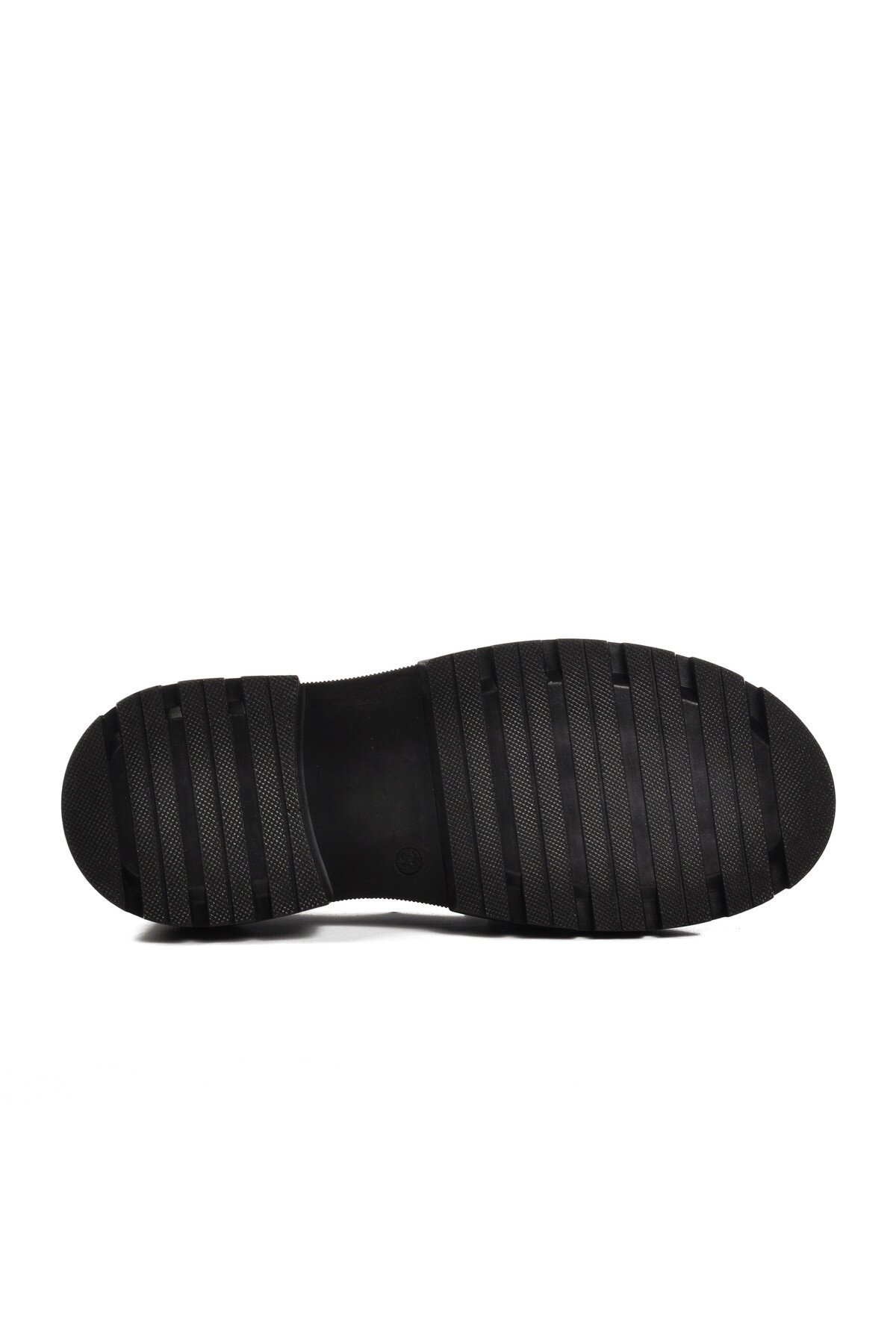 Ayakmod Siyah Cilt Kadın Günlük Ayakkabı