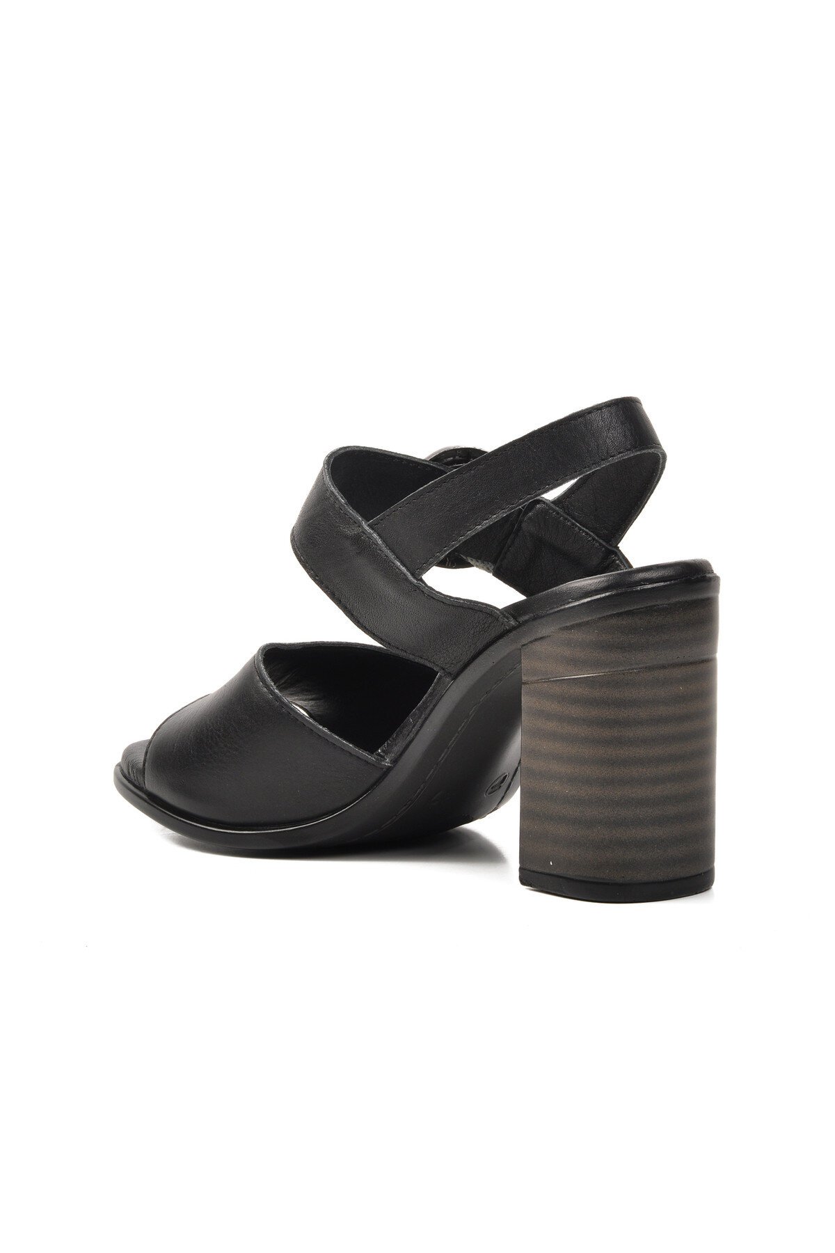 Ayakmod Siyah Kadın Topuklu Sandalet