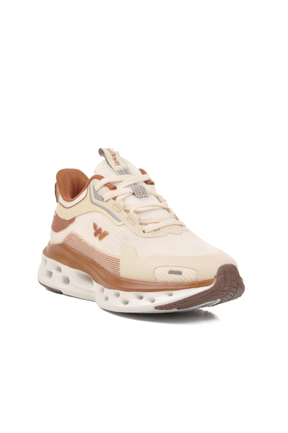 Bej Fileli Memory Foam Kadın Spor Ayakkabı Nora Z-25416 G