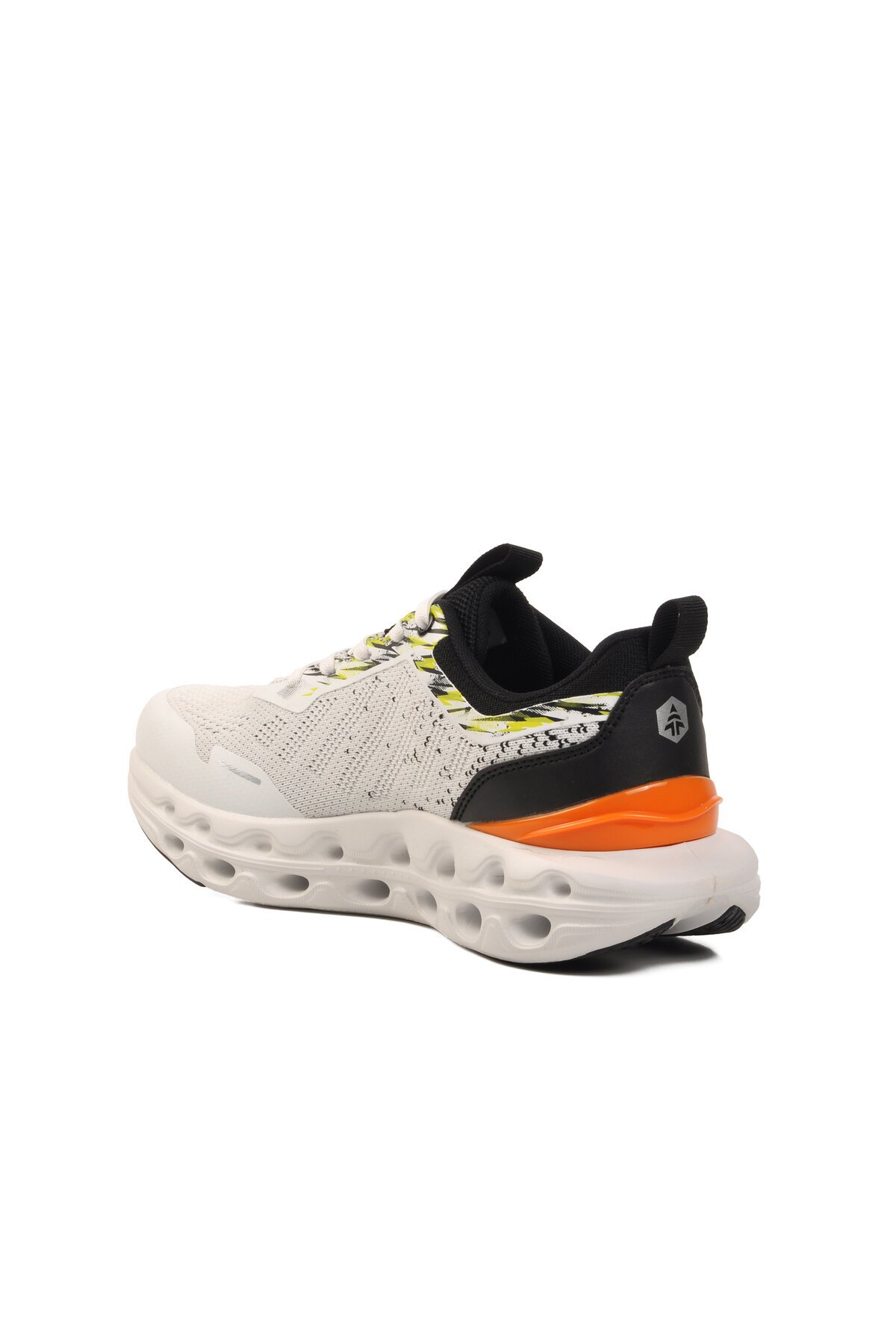 Beyaz-Neon Sarı Fileli Erkek Spor Ayakkabı Gabi 25053 M