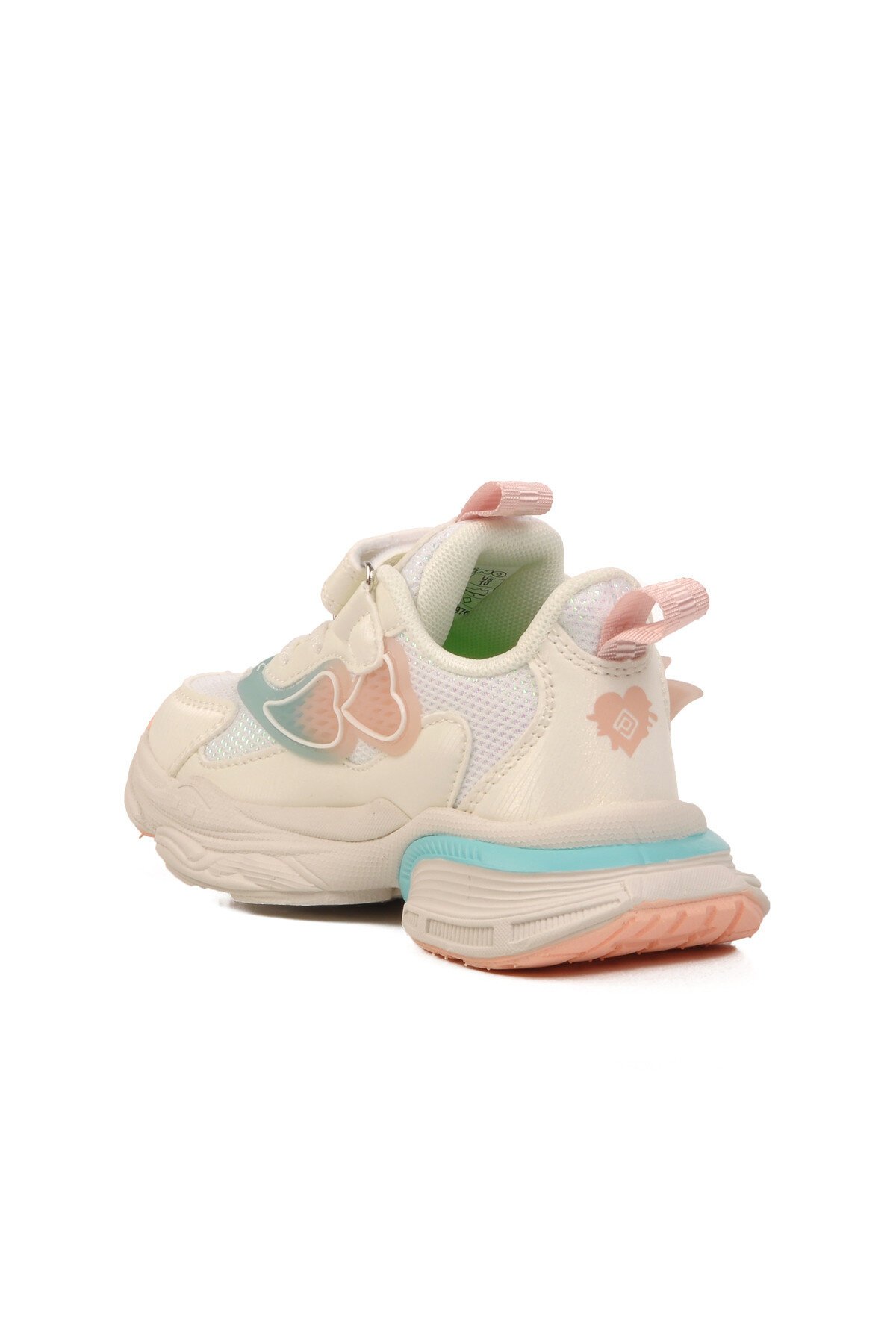 Beyaz Cırtlı Hafif Kız Çocuk Spor Ayakkabı 1976 P