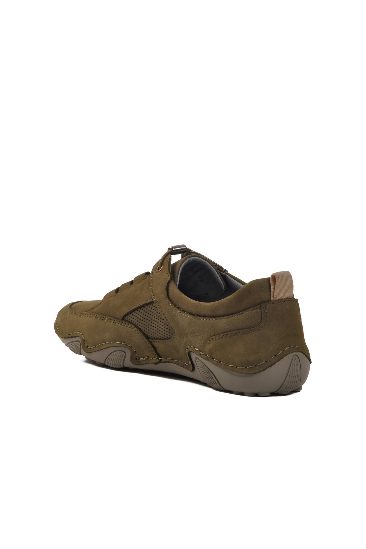 Haki Nubuk Hakiki Deri Erkek Günlük Ayakkabı 328 M