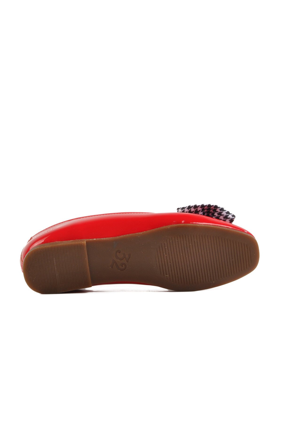 Kırmızı Rugan Kız Çocuk Babet 180 F