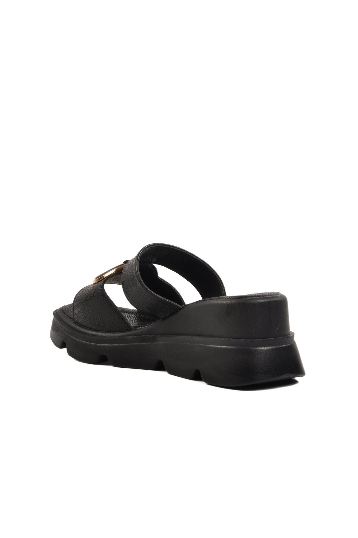 Pierre Cardin Yüksek Taban Siyah Kadın Terlik