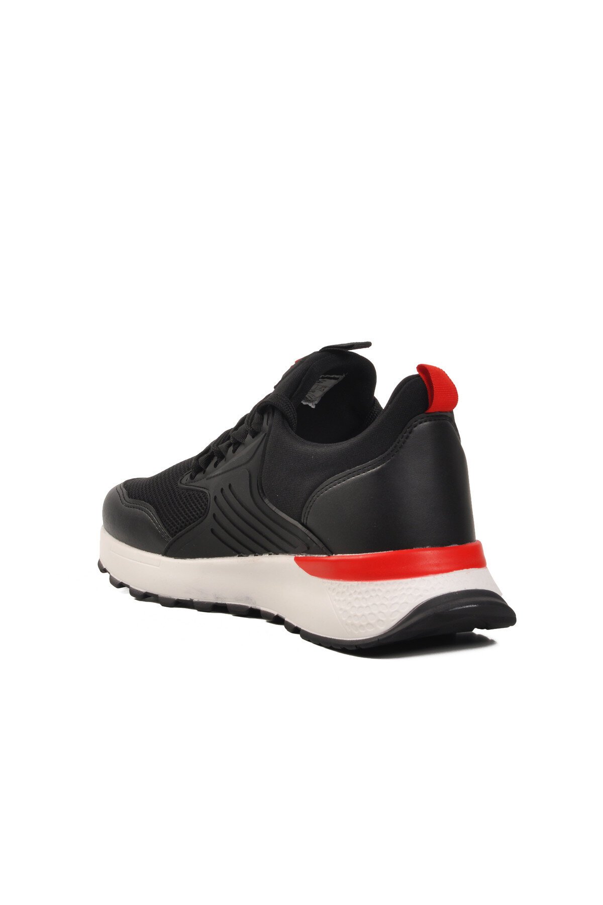 Siyah-Beyaz Fileli Erkek Spor Ayakkabı 25106 M